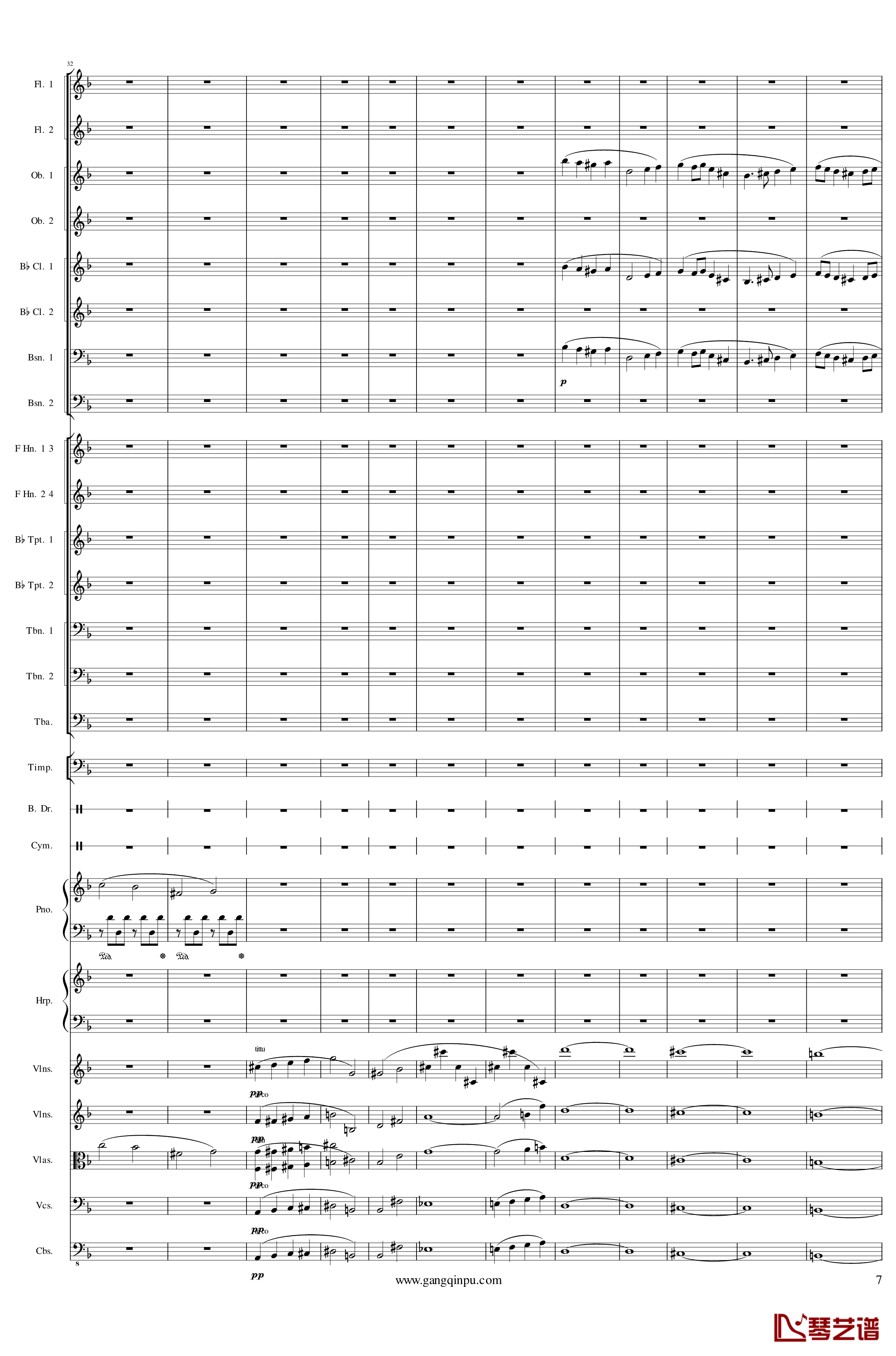 Piano Concerto No.6 in sharp F Minor Op.57 II钢琴谱-一个球7