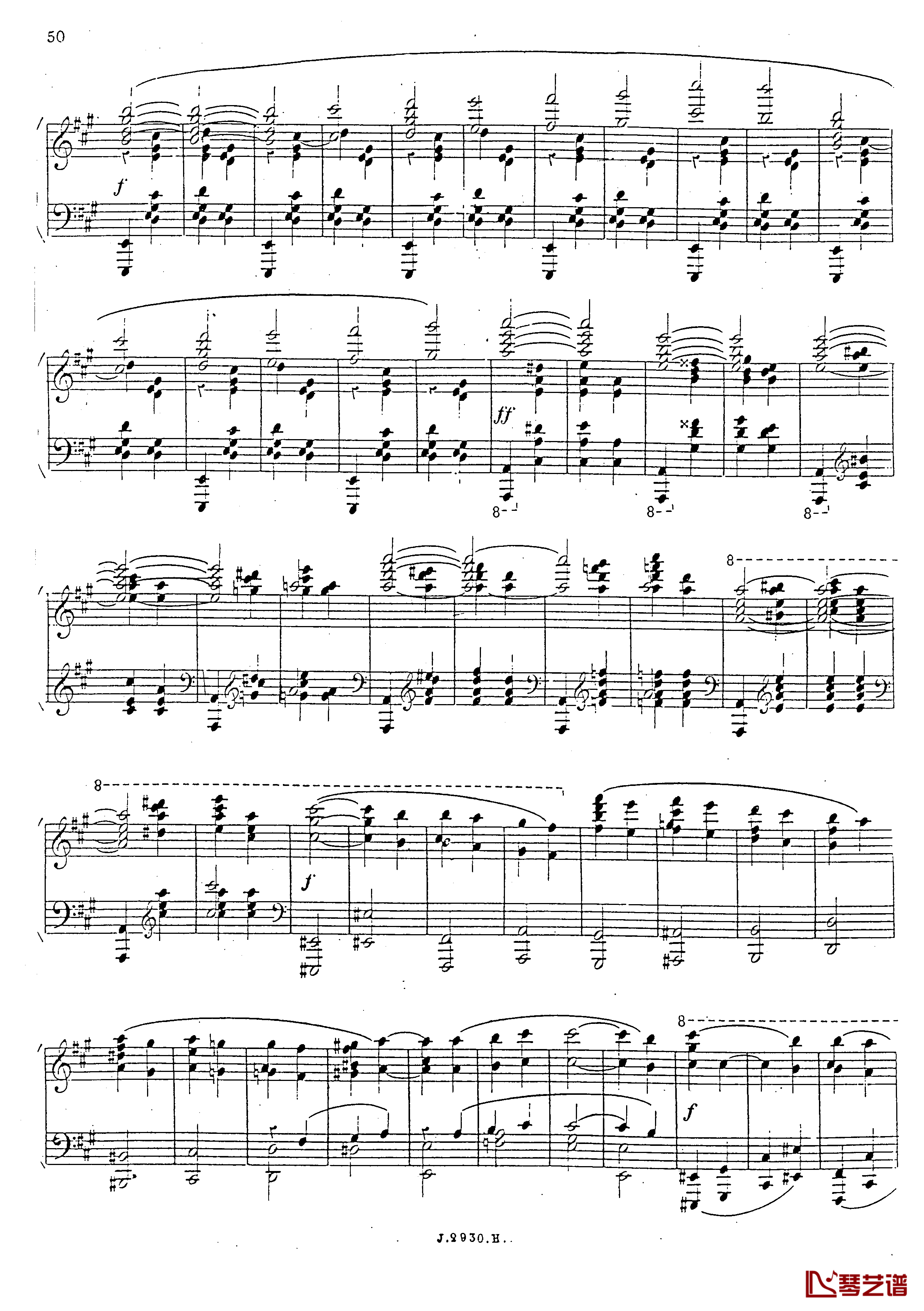 a小调第四钢琴奏鸣曲钢琴谱-安东 鲁宾斯坦- Op.10051