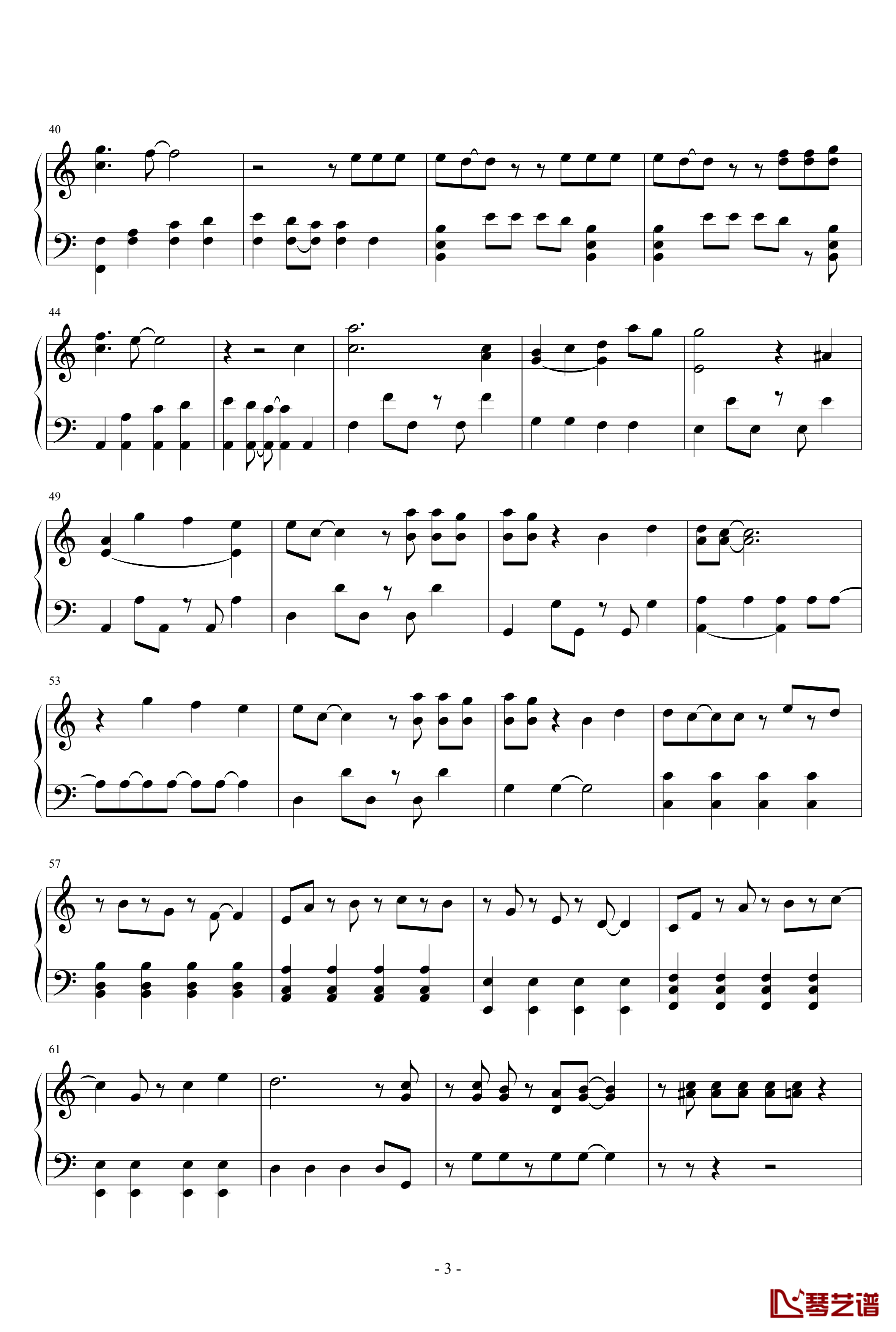 希望的リフレイン钢琴谱-AKB483