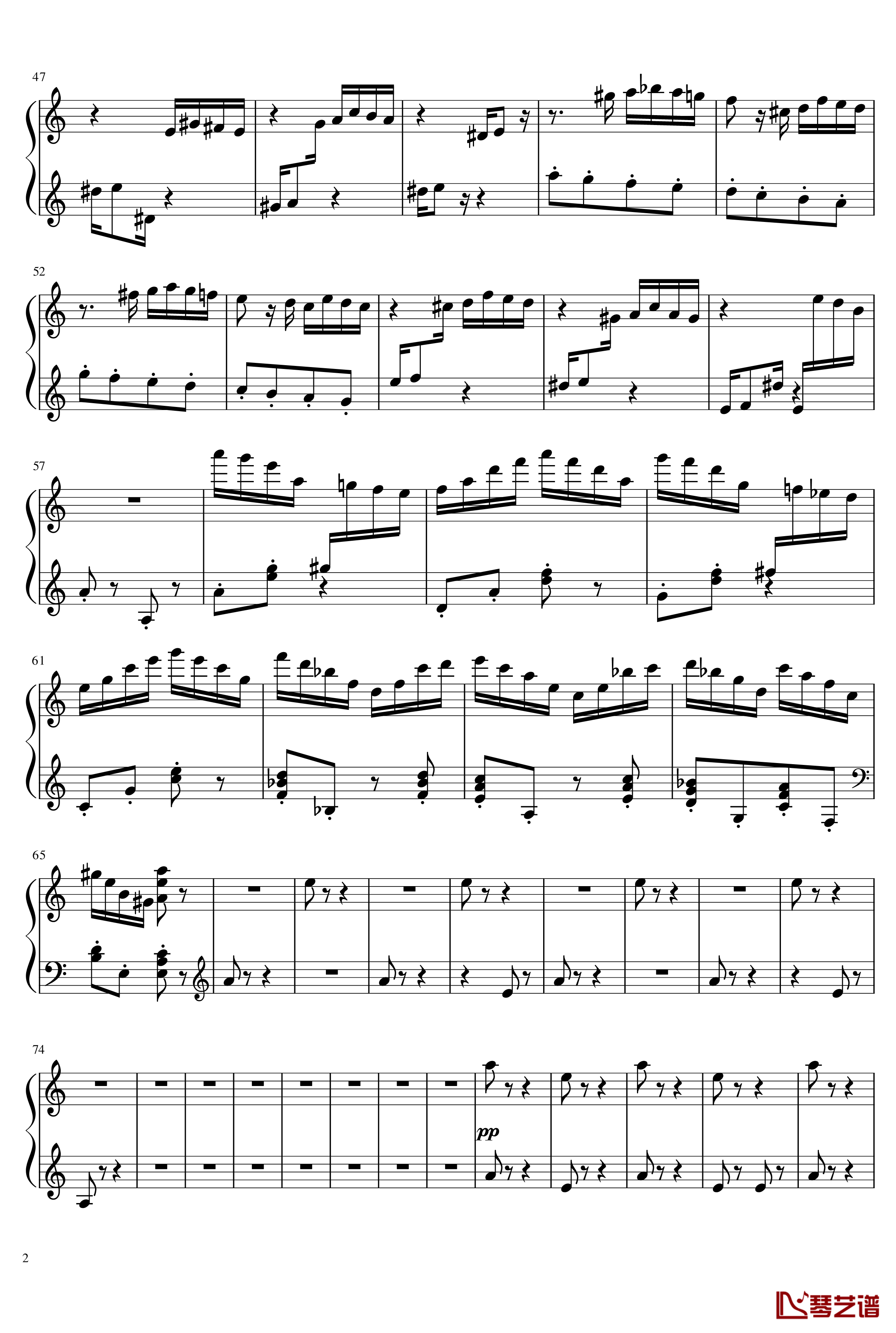 Rhapsody on a Theme of Paganini-马克西姆-Maksim·Mrvica-钢琴谱2