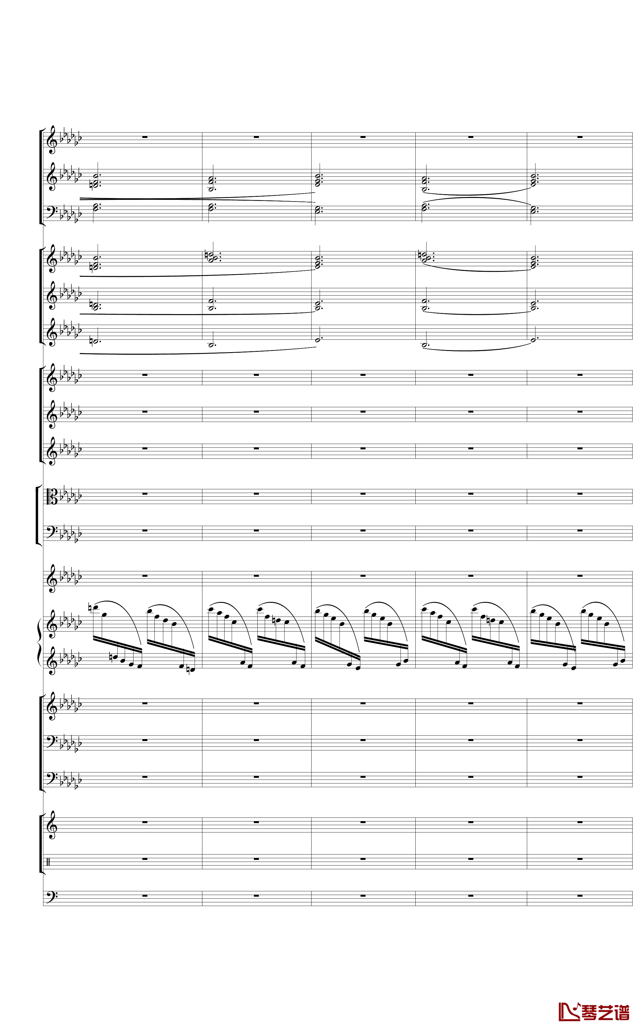 Piano Concerto No.3 in E Flat minor,I钢琴谱-热情而辉煌33