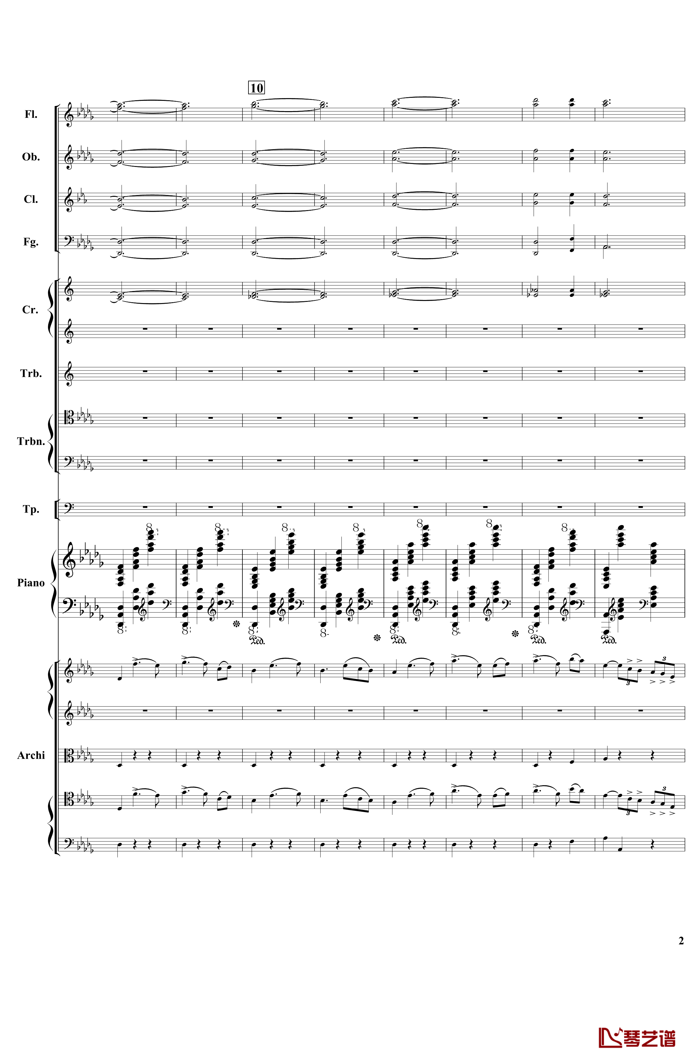 降B小调第一钢琴协奏曲钢琴谱-总谱-部分-柴科夫斯基-Peter Ilyich Tchaikovsky2