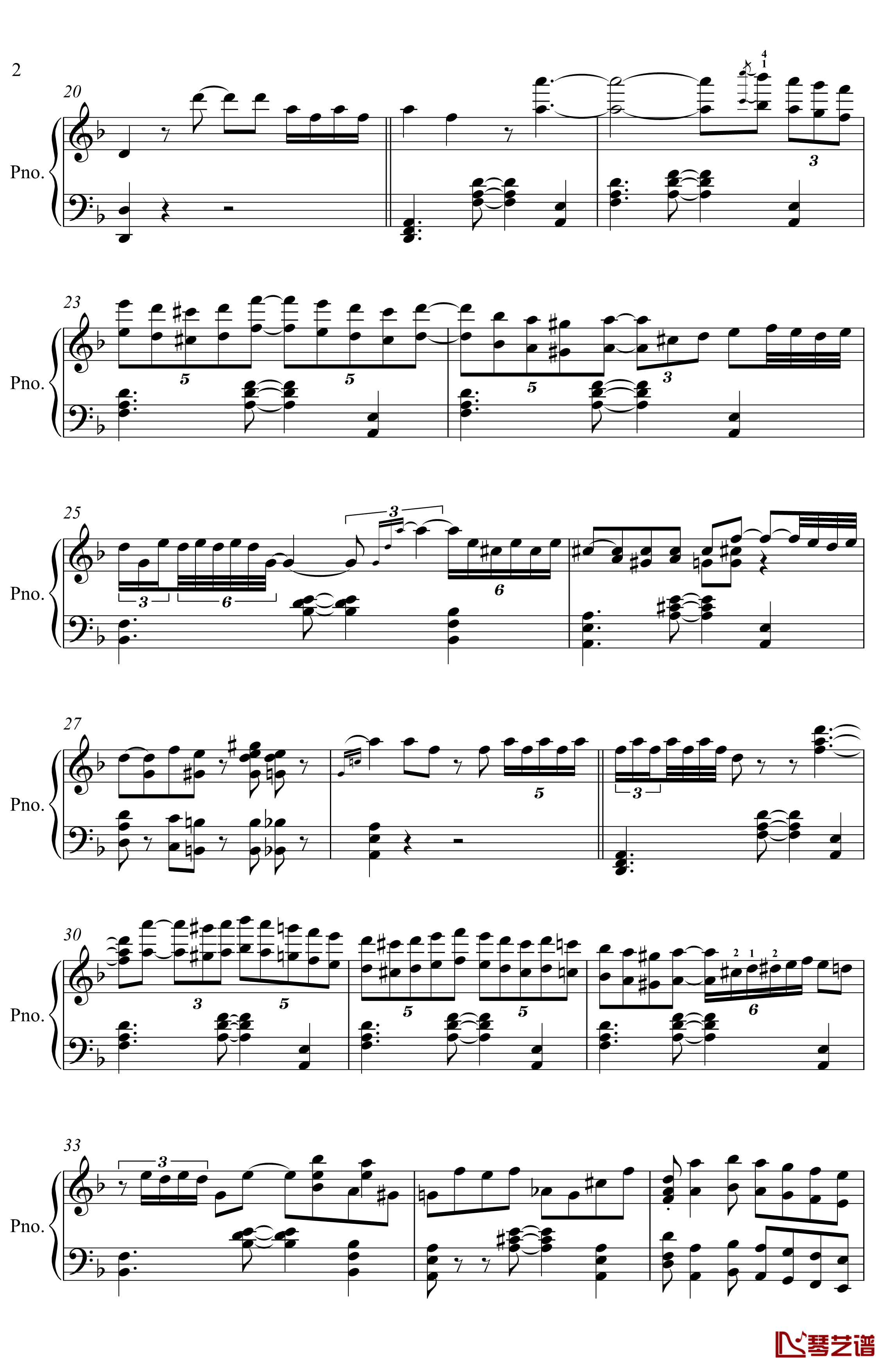 The Crave钢琴谱-出自《海上钢琴师》-Jelly Roll Morton2