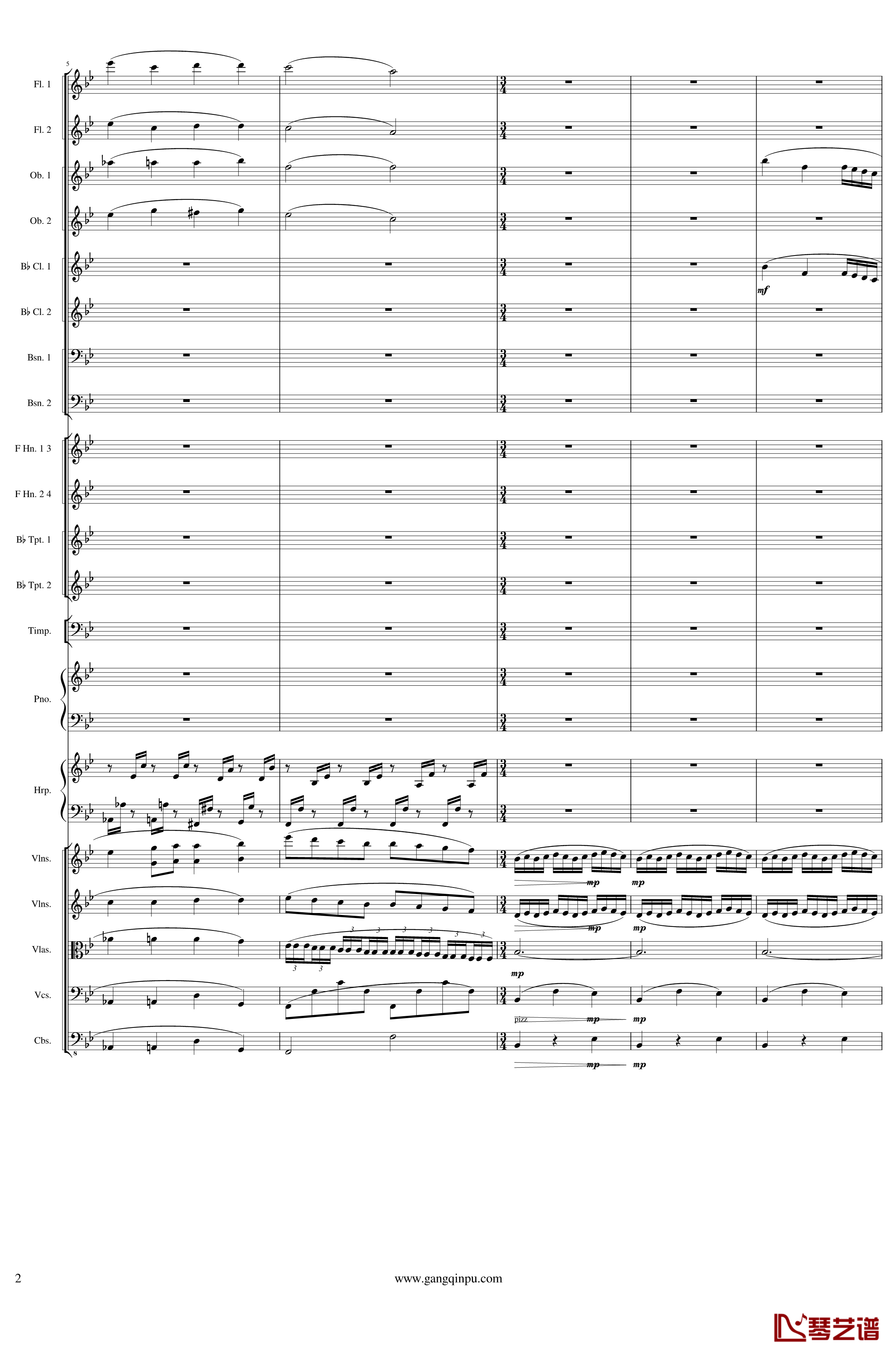 Symphonic Poem No.3, Op.91 Part 1钢琴谱-一个球2