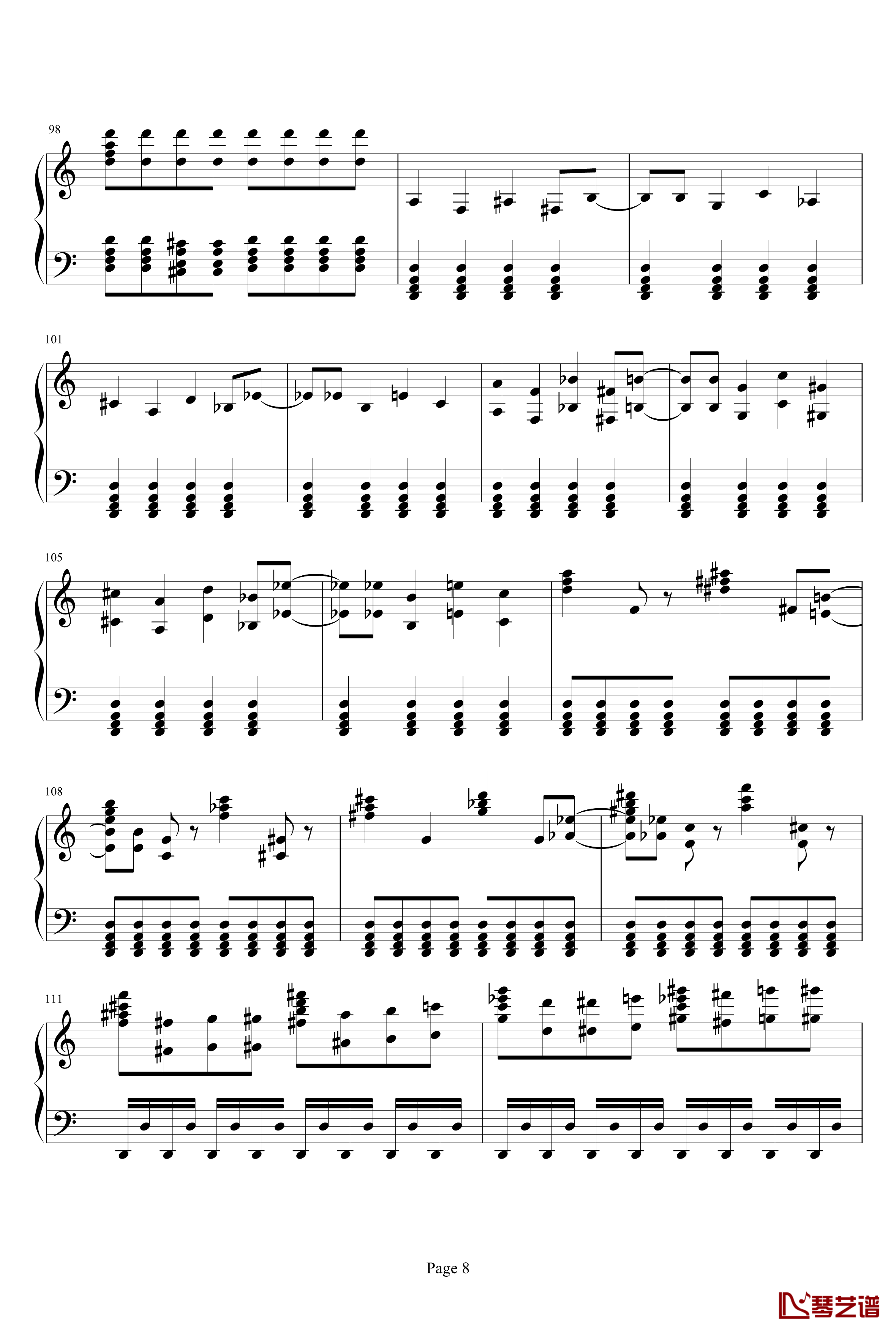 死亡华尔兹钢琴谱-已改进：人类完整版-触手猴8