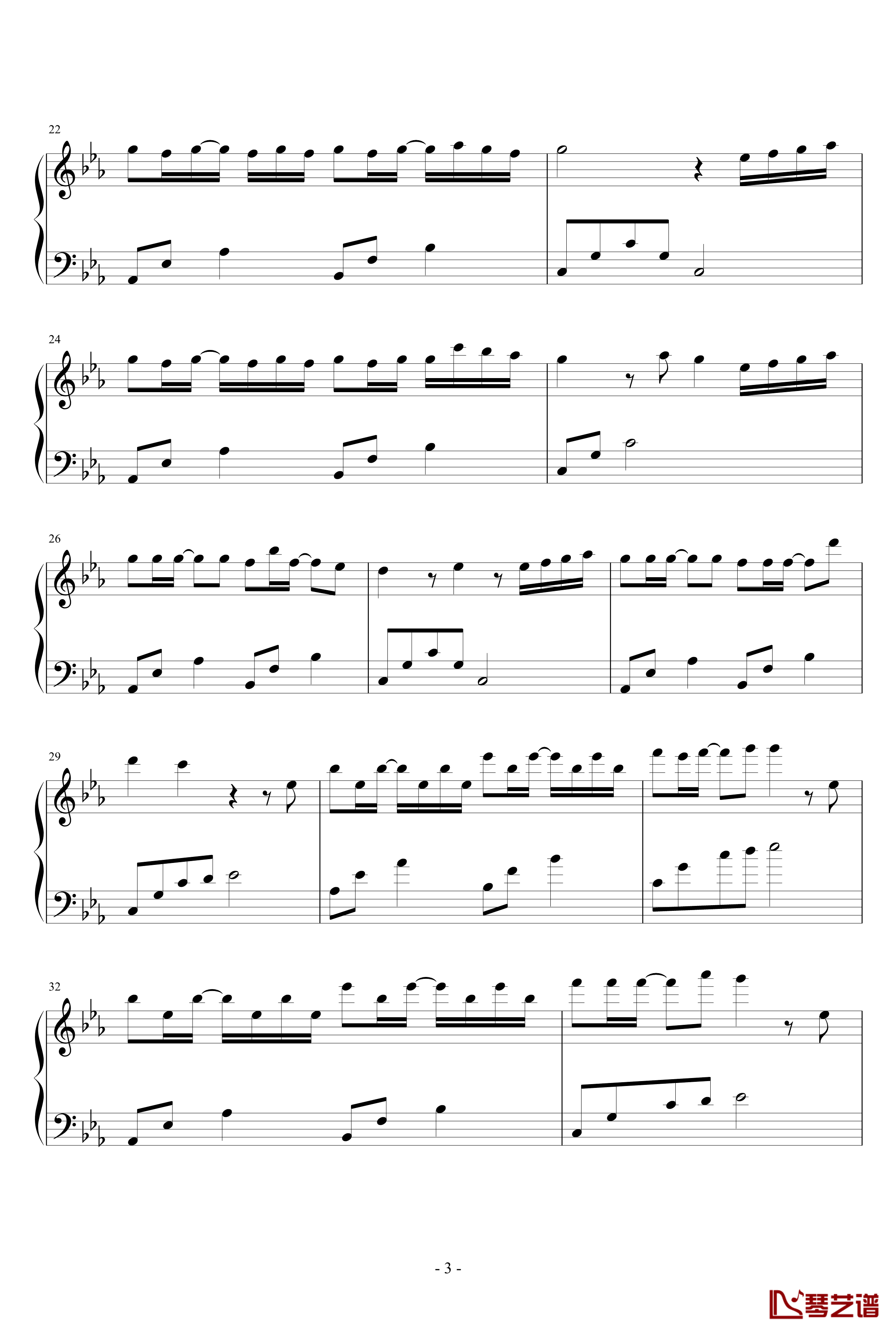 散丝钢琴谱-richard5303