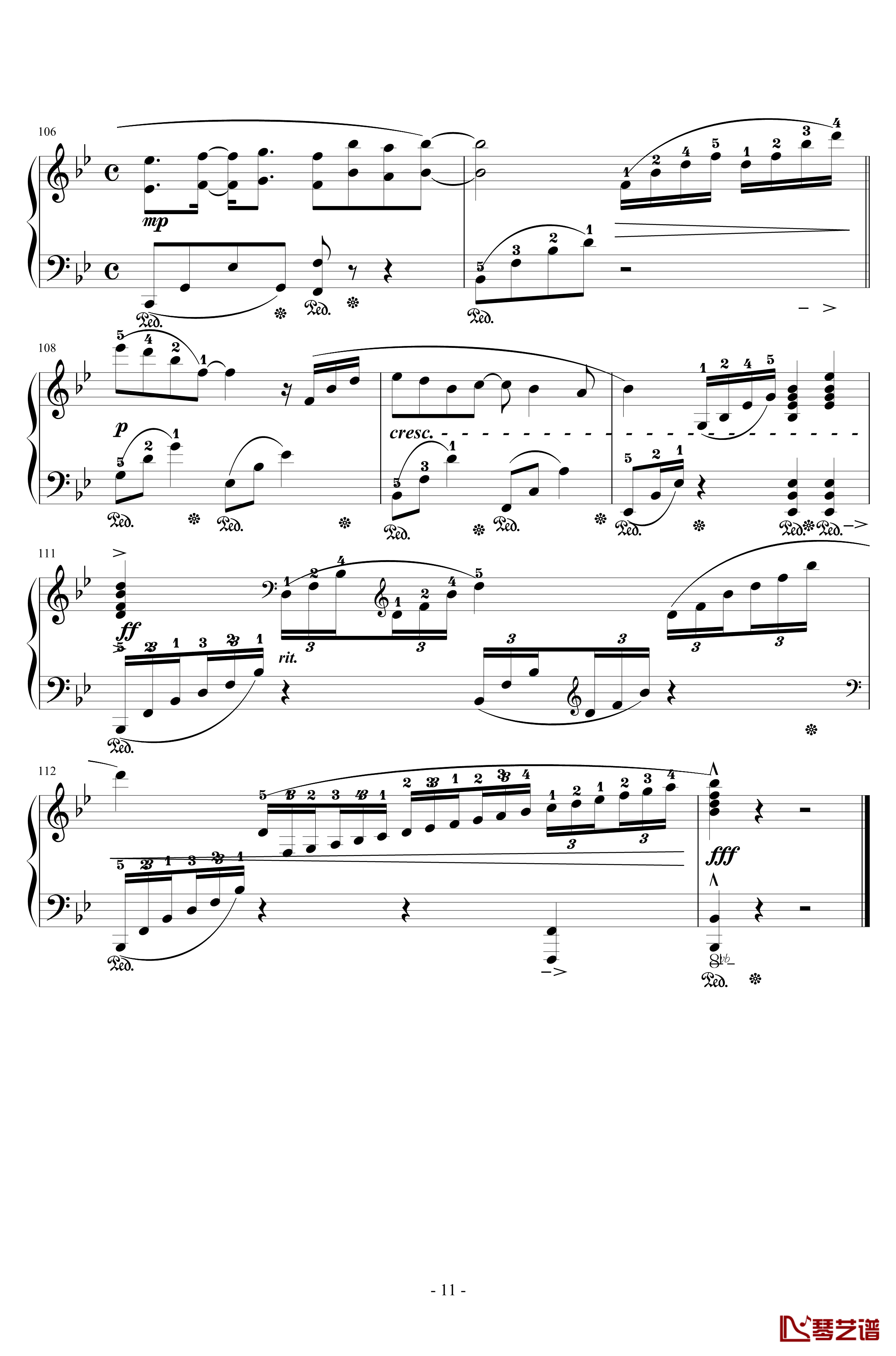 樱之雨钢琴谱-交响乐版-初音未来11