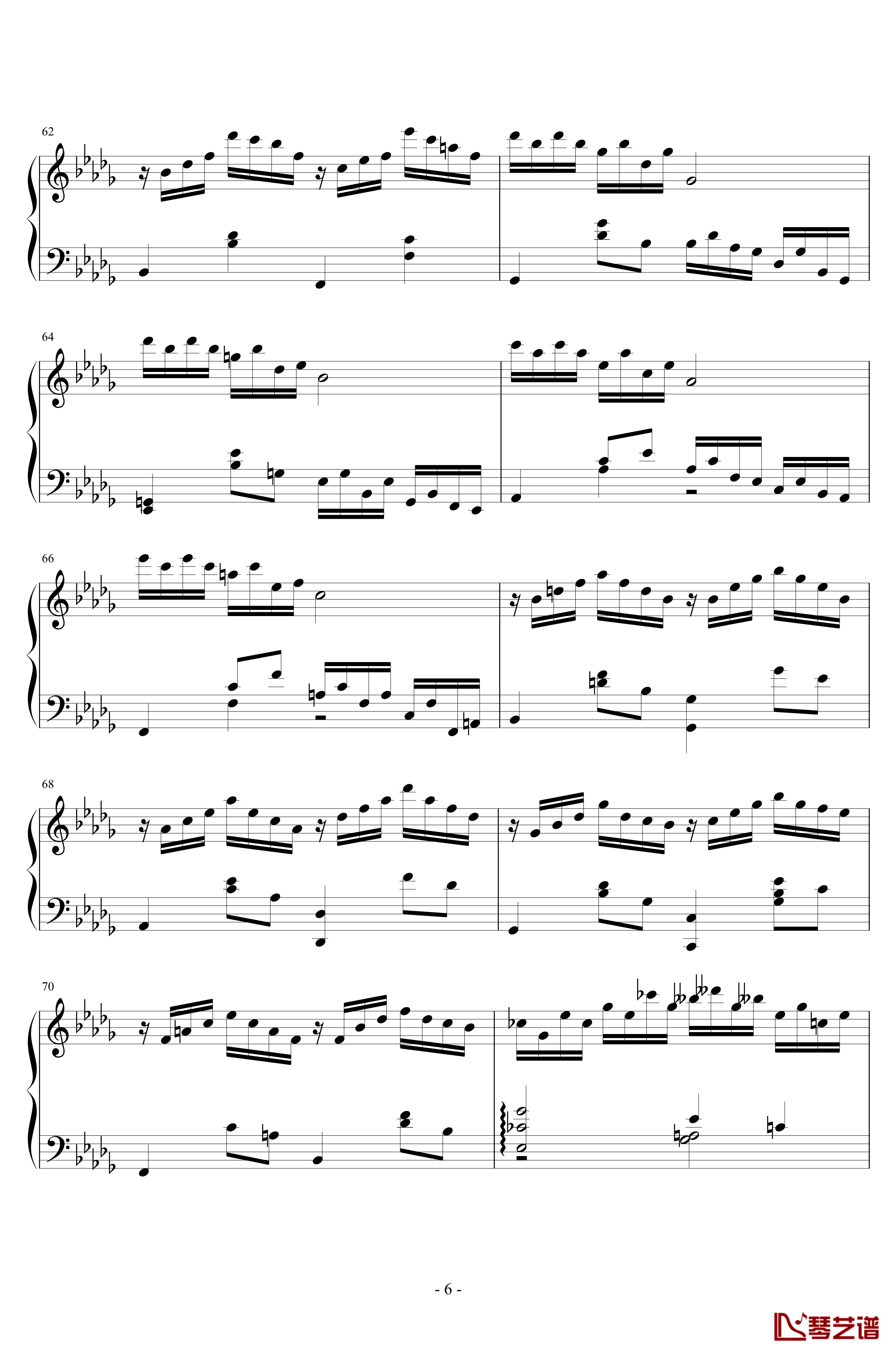 第二钢琴奏鸣曲第一乐章钢琴谱-nzh19346