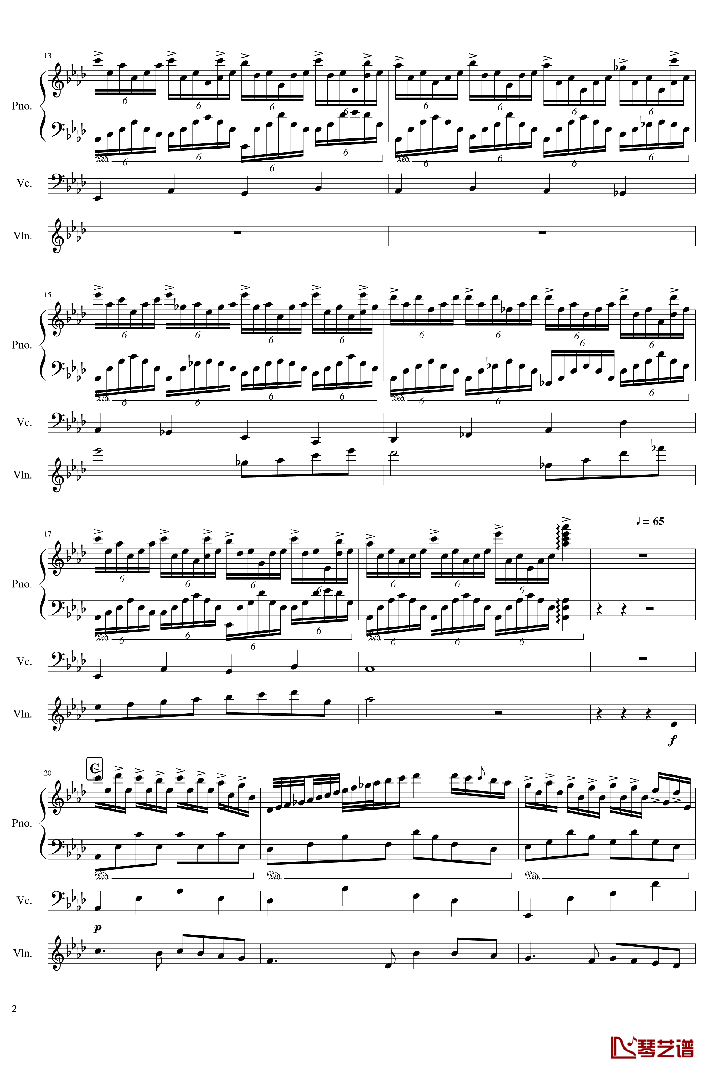 Op.3-2钢琴谱-年老色衰-SunnyAK472