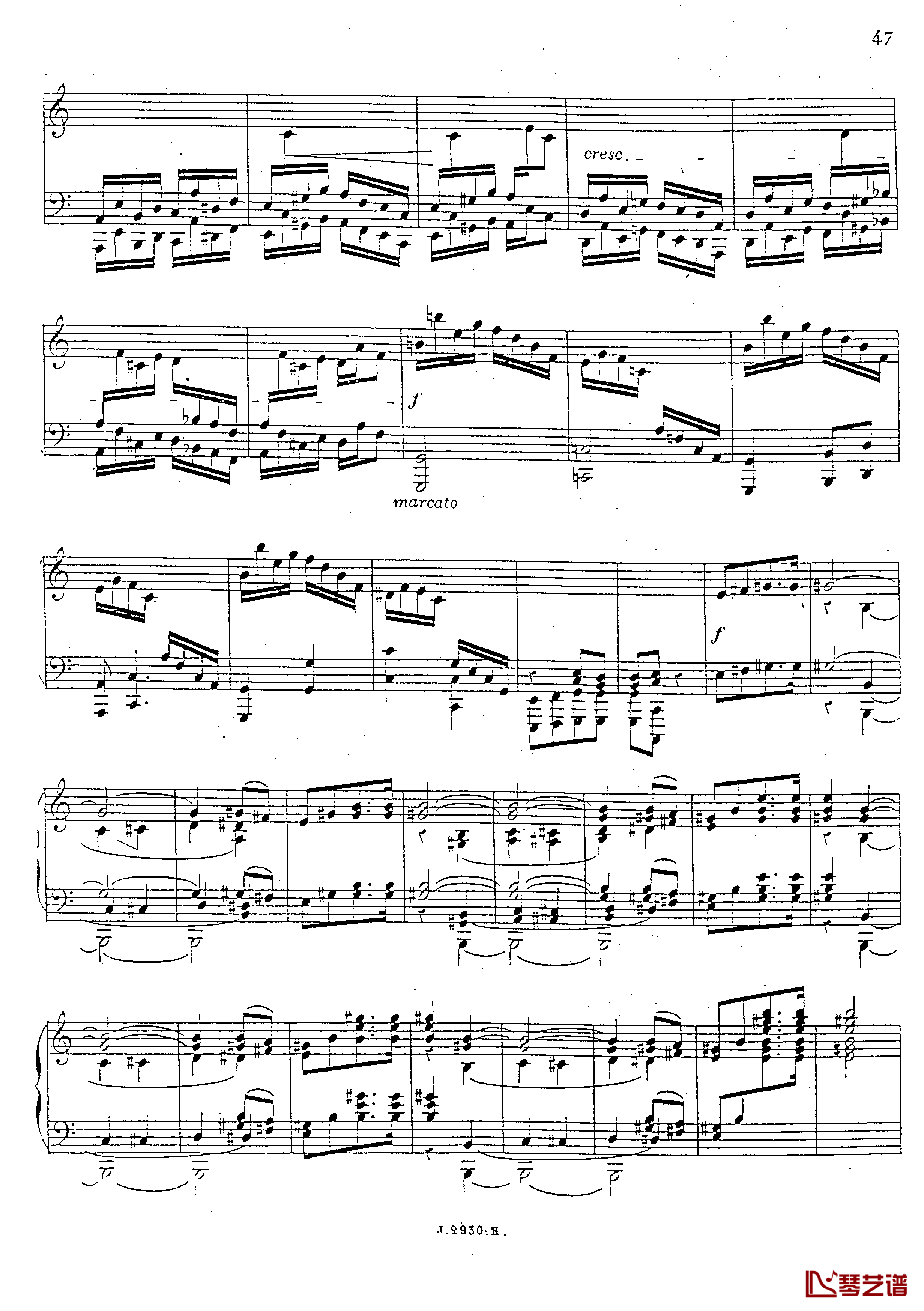 a小调第四钢琴奏鸣曲钢琴谱-安东 鲁宾斯坦- Op.10048