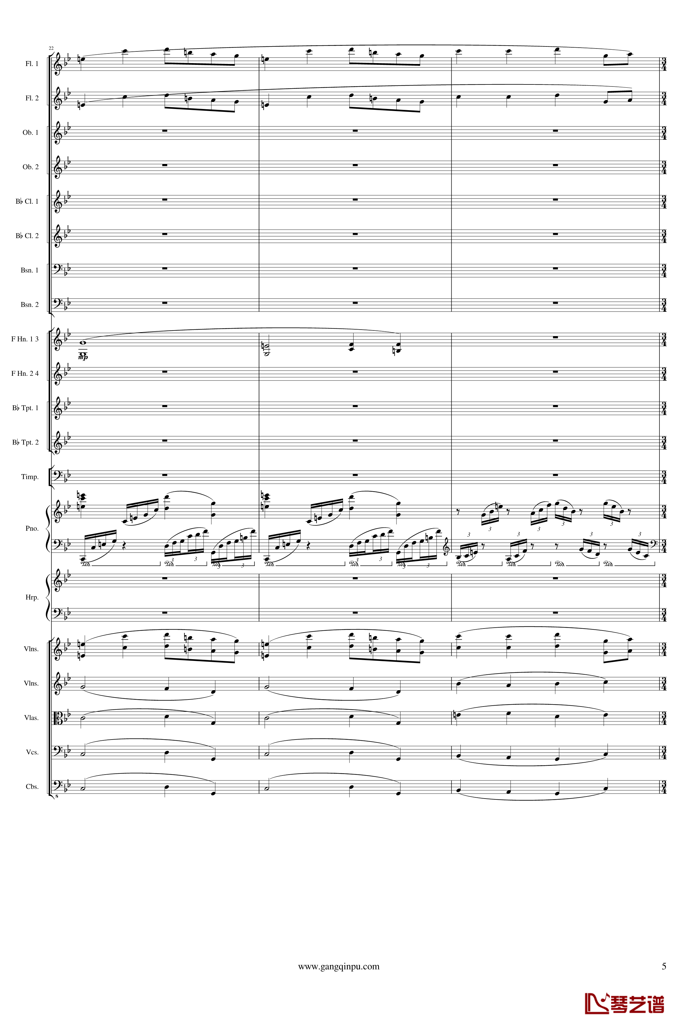 Symphonic Poem No.3, Op.91 Part 1钢琴谱-一个球5
