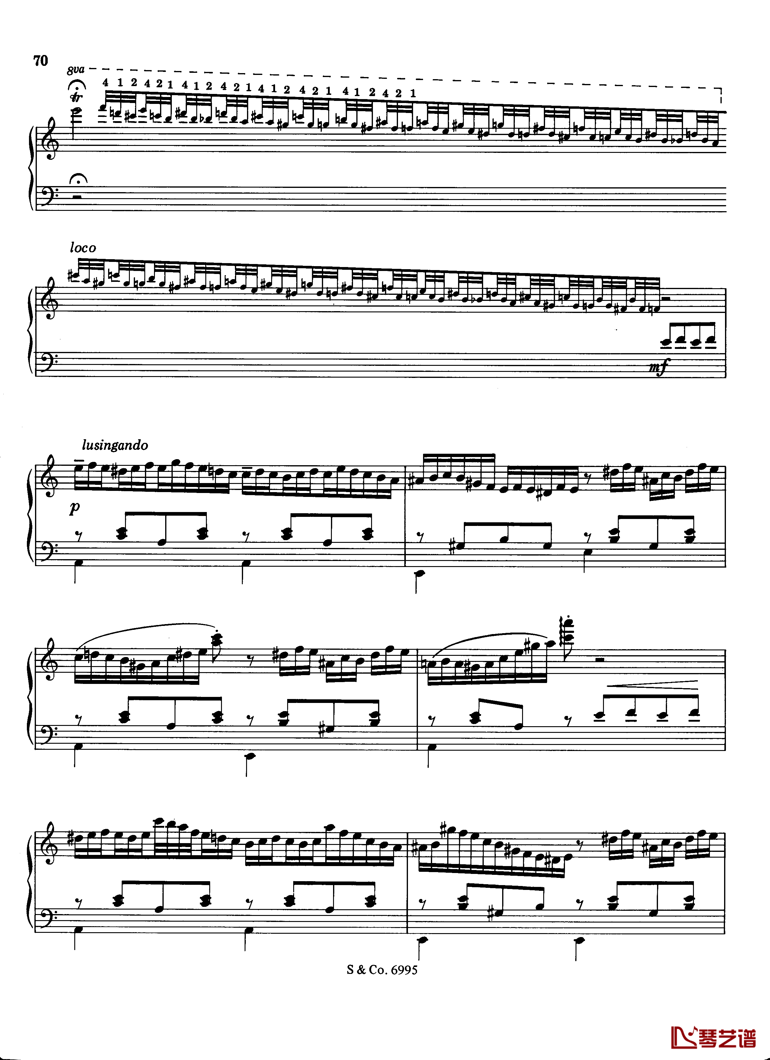 LA ROMANESCA钢琴谱S.252a-李斯特6