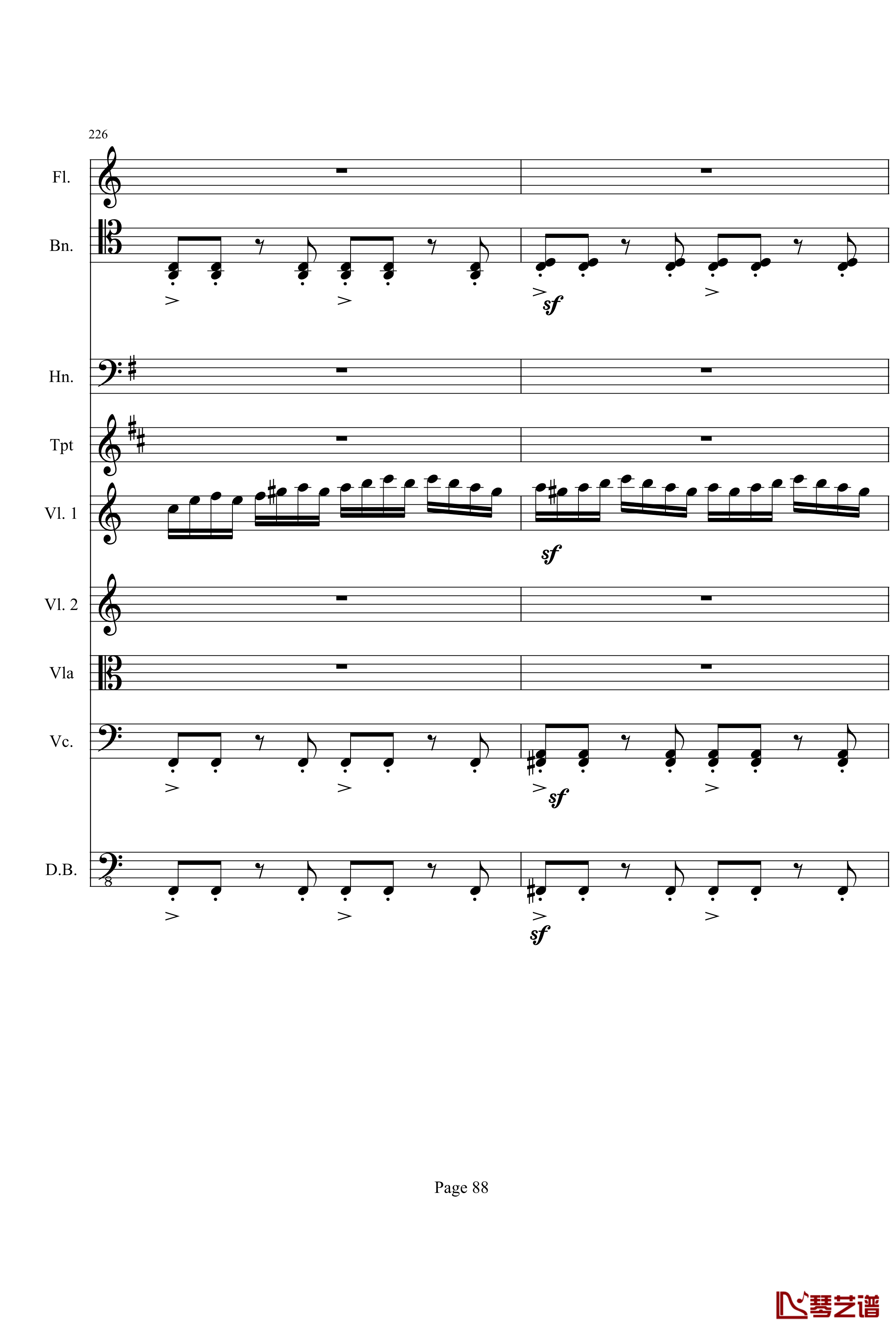 奏鸣曲之交响钢琴谱-第21首-Ⅰ-贝多芬-beethoven88