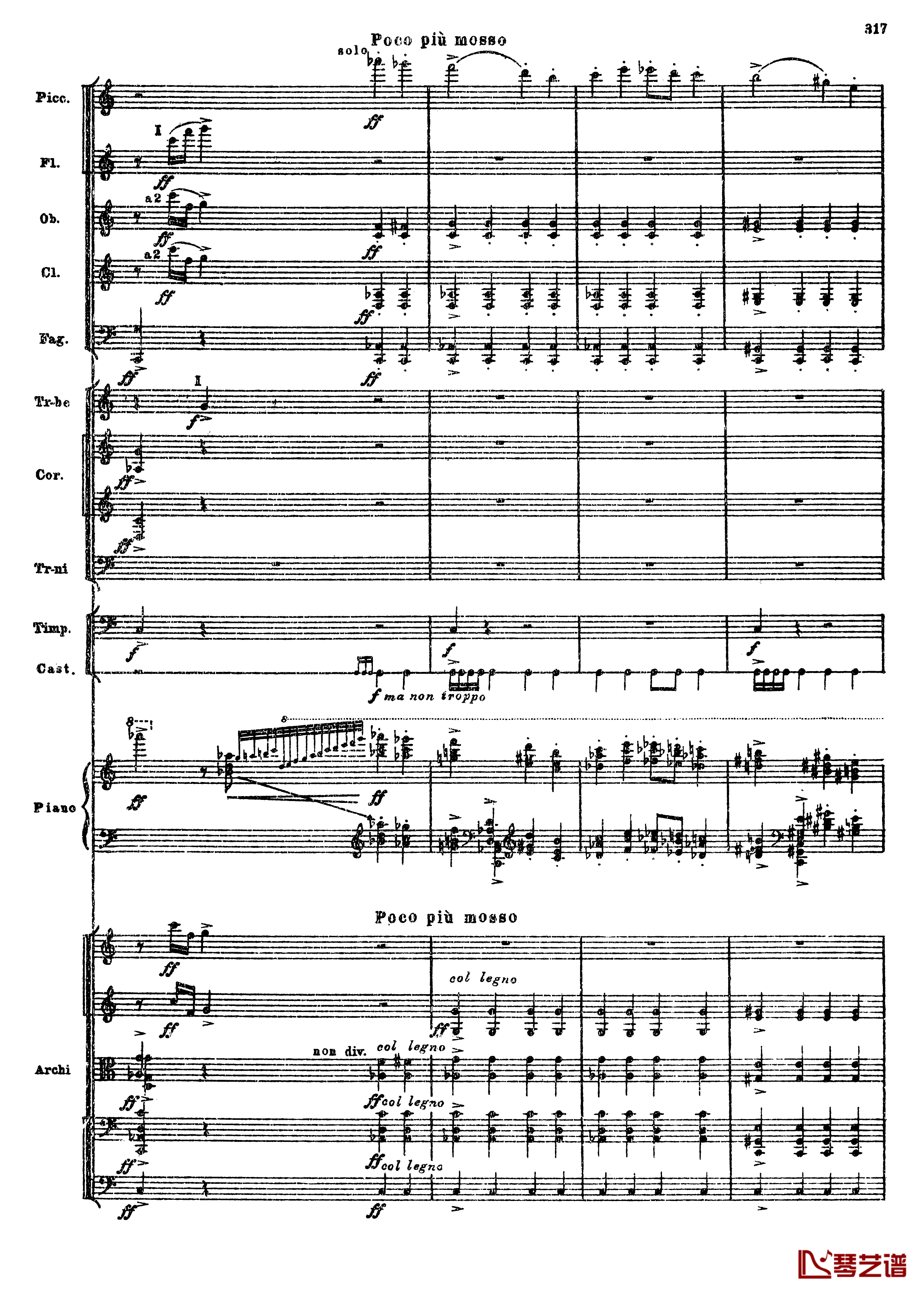 普罗科菲耶夫第三钢琴协奏曲钢琴谱-总谱-普罗科非耶夫49