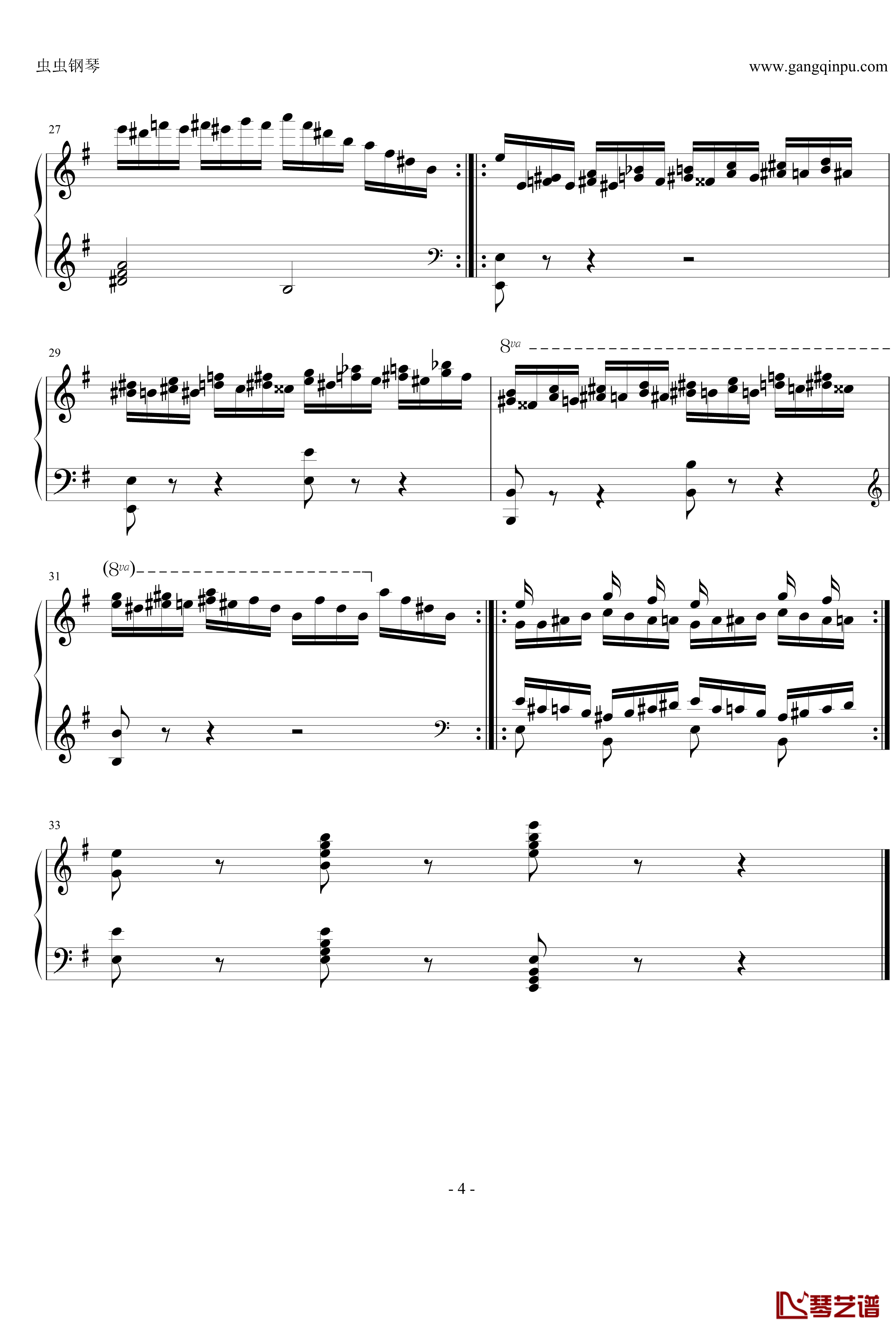 车尔尼练习曲op365.19钢琴谱-车尔尼-Czerny4