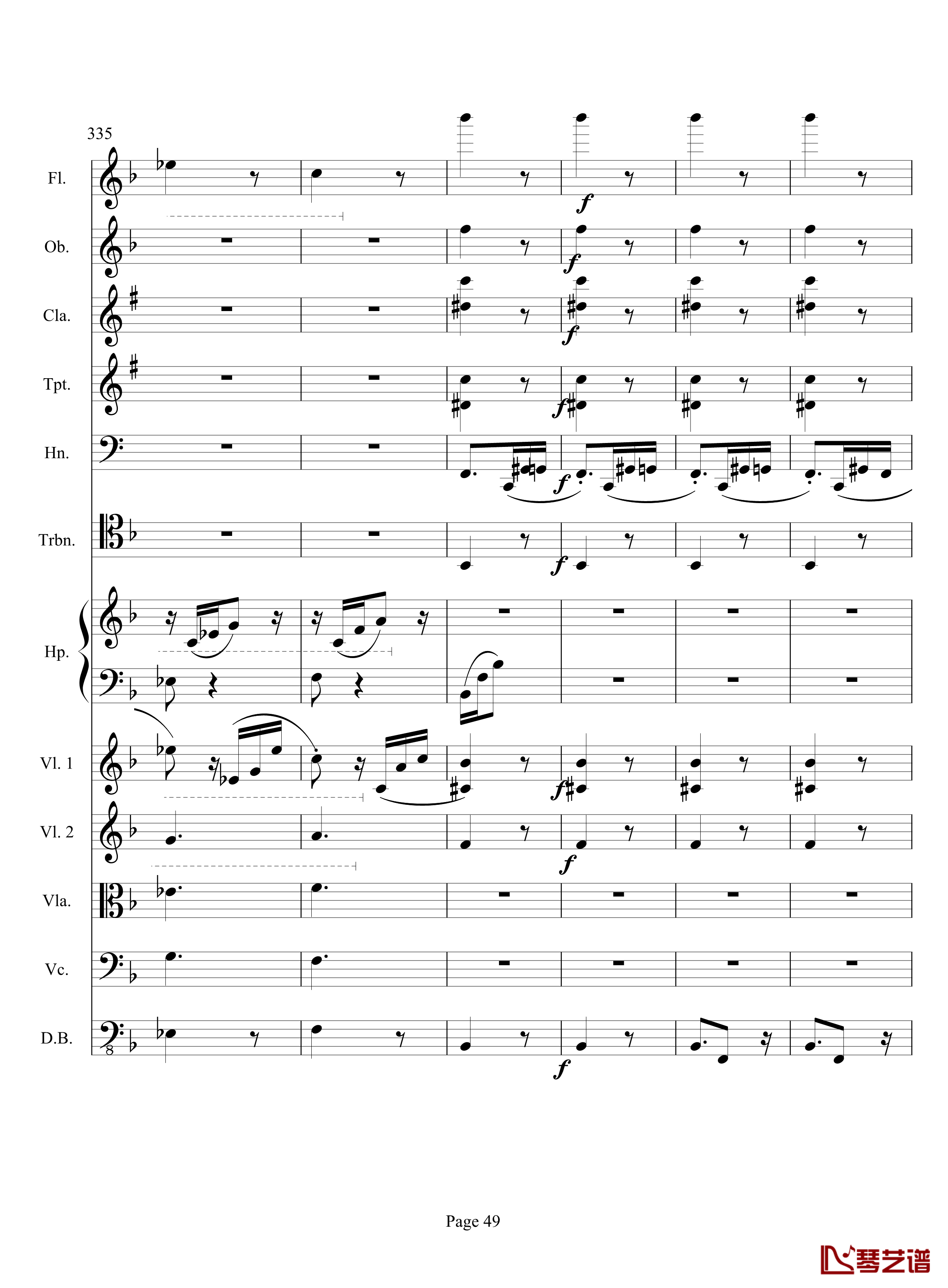奏鸣曲之交响钢琴谱-第17首-Ⅲ-贝多芬-beethoven49