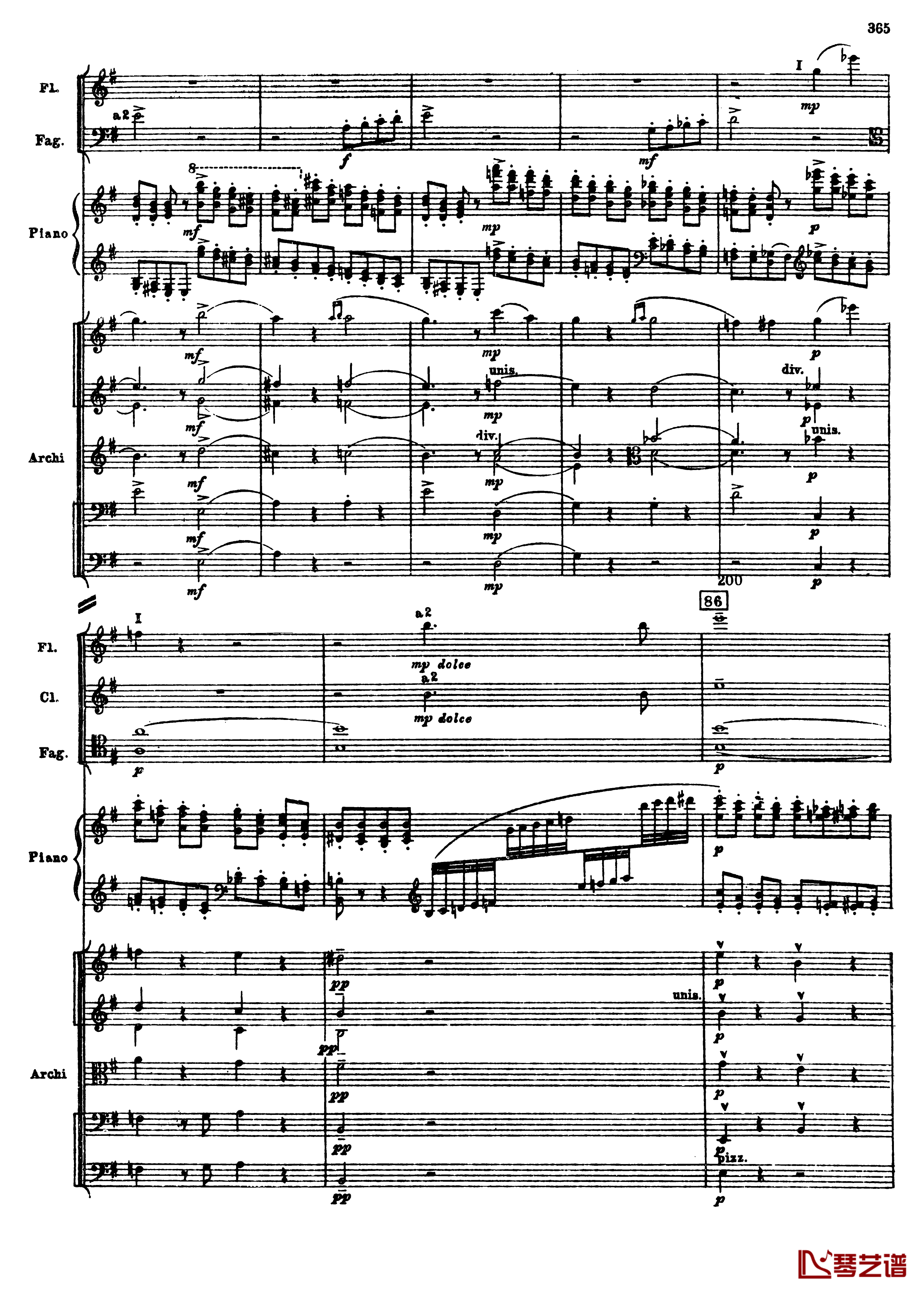普罗科菲耶夫第三钢琴协奏曲钢琴谱-总谱-普罗科非耶夫97