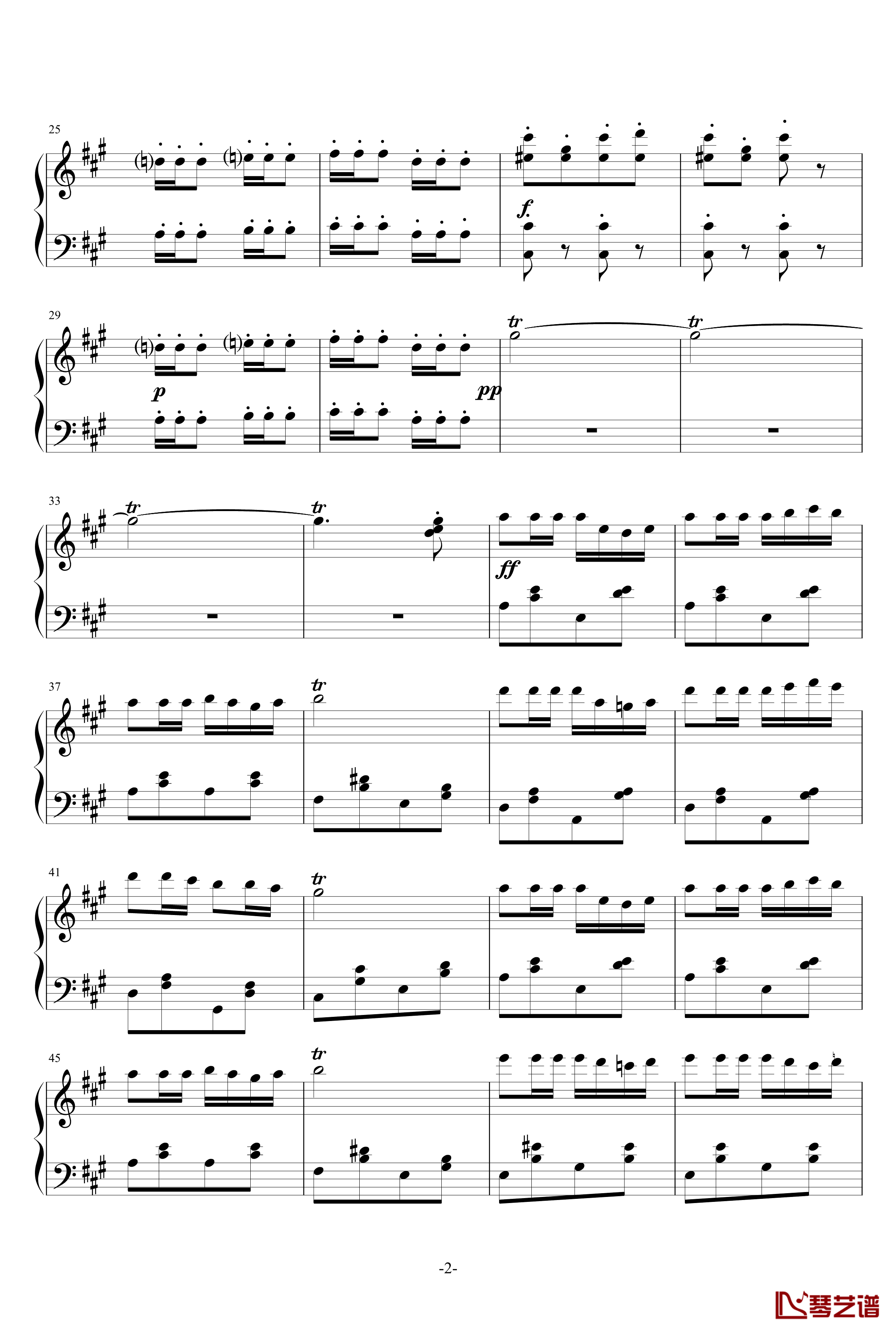 卡门序曲简单钢琴谱-比才-Bizet2
