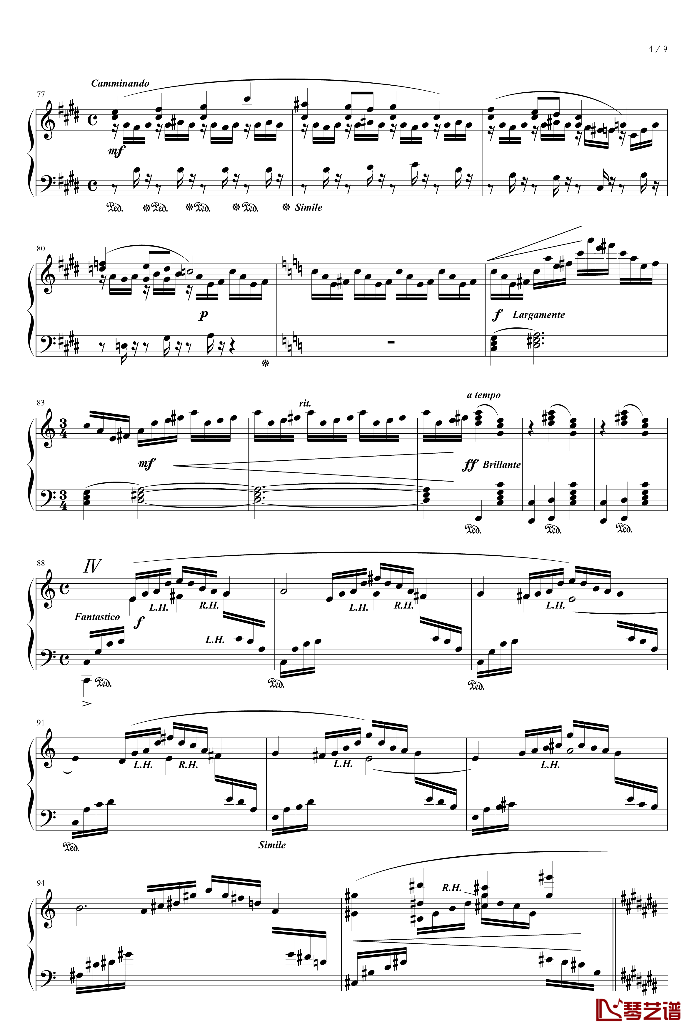 三重界钢琴谱-乐侠4
