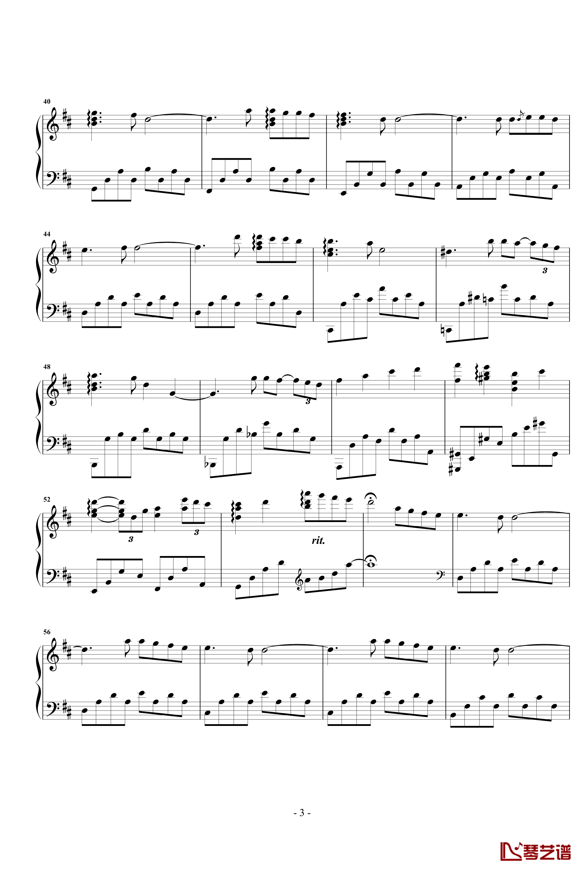 时间会遗忘钢琴谱-Yiruma3
