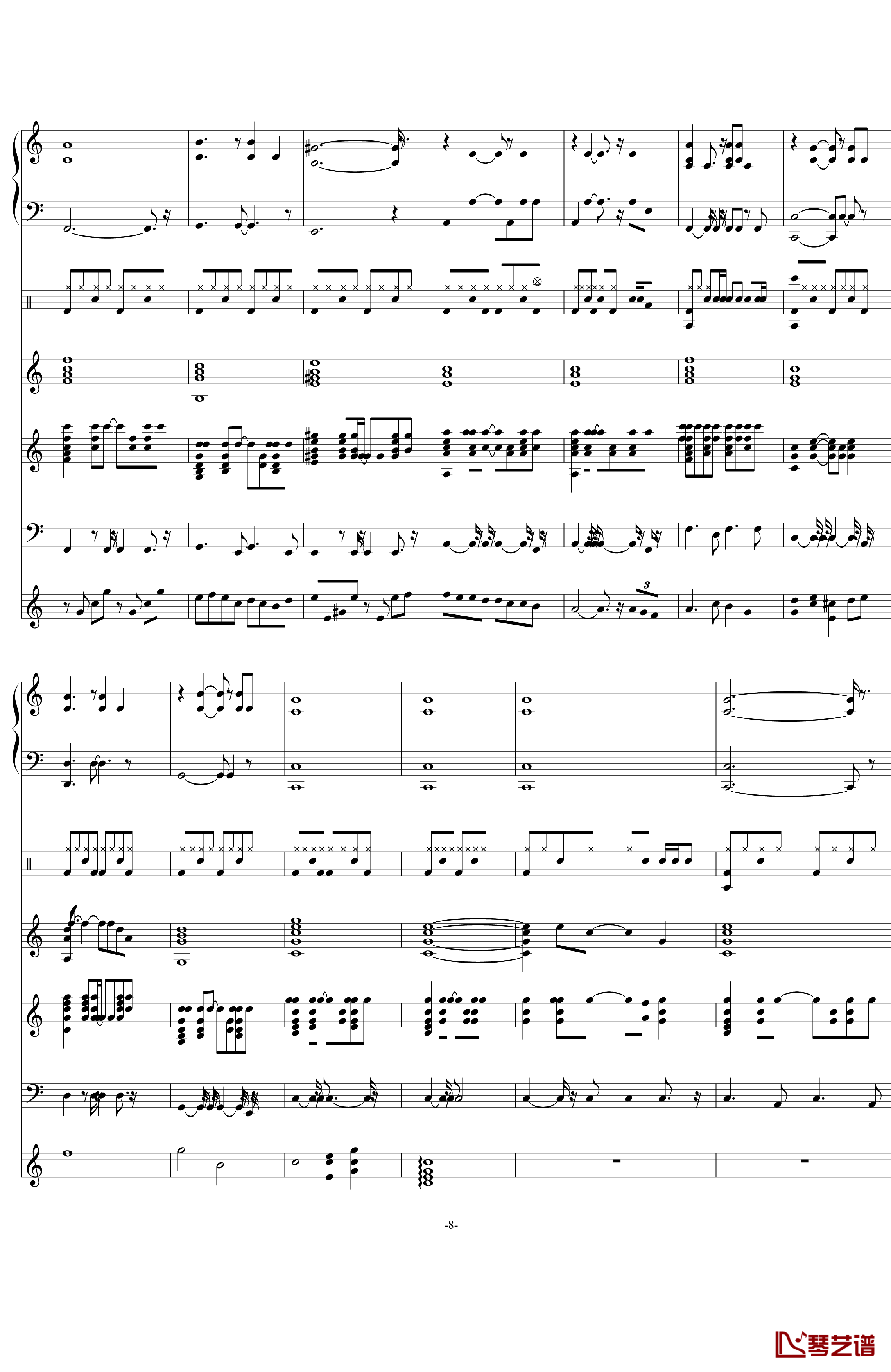 彩虹·梦钢琴谱-swenl-再版8