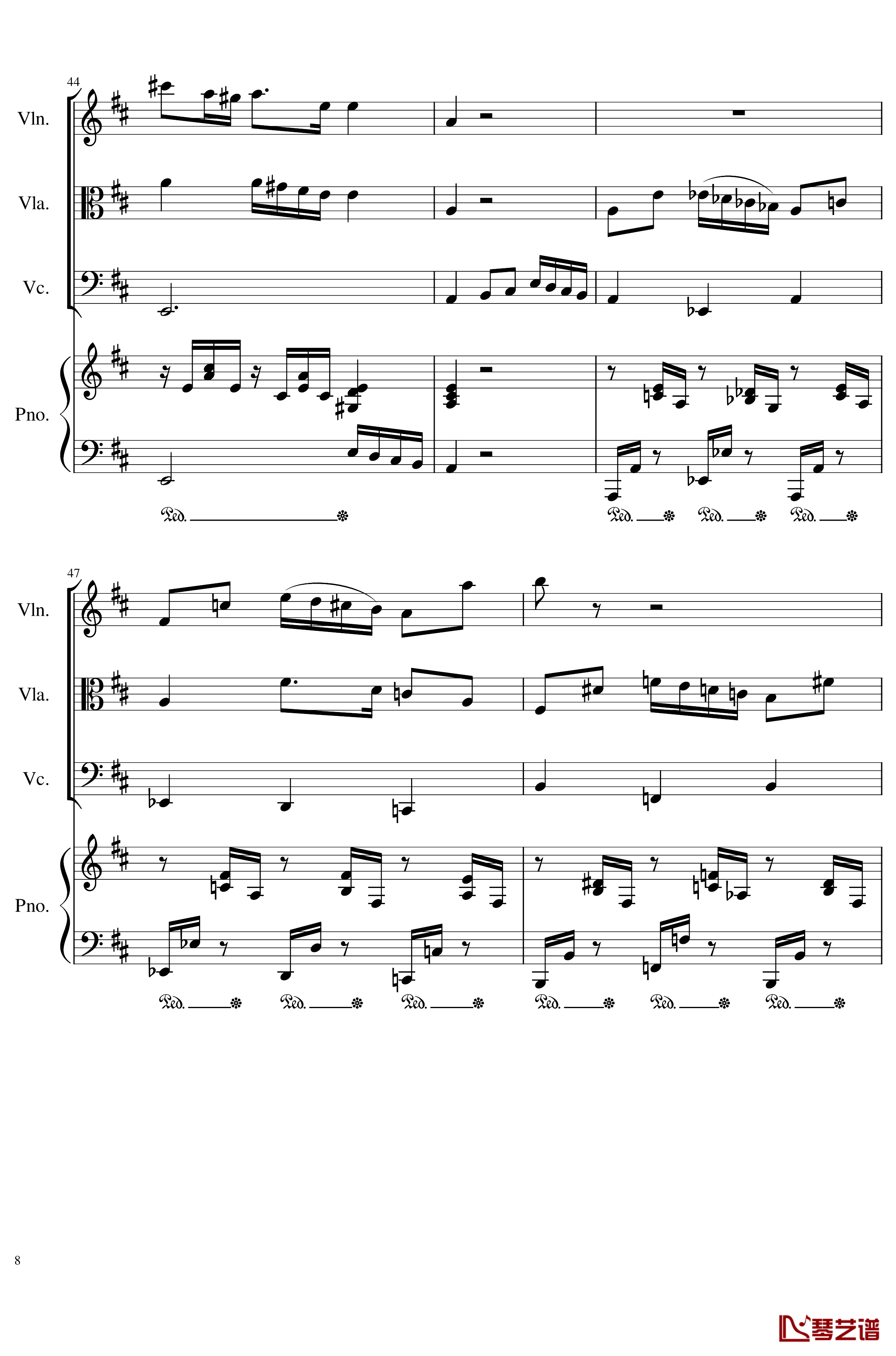 Autumn Song Op.111b钢琴谱-一个球8