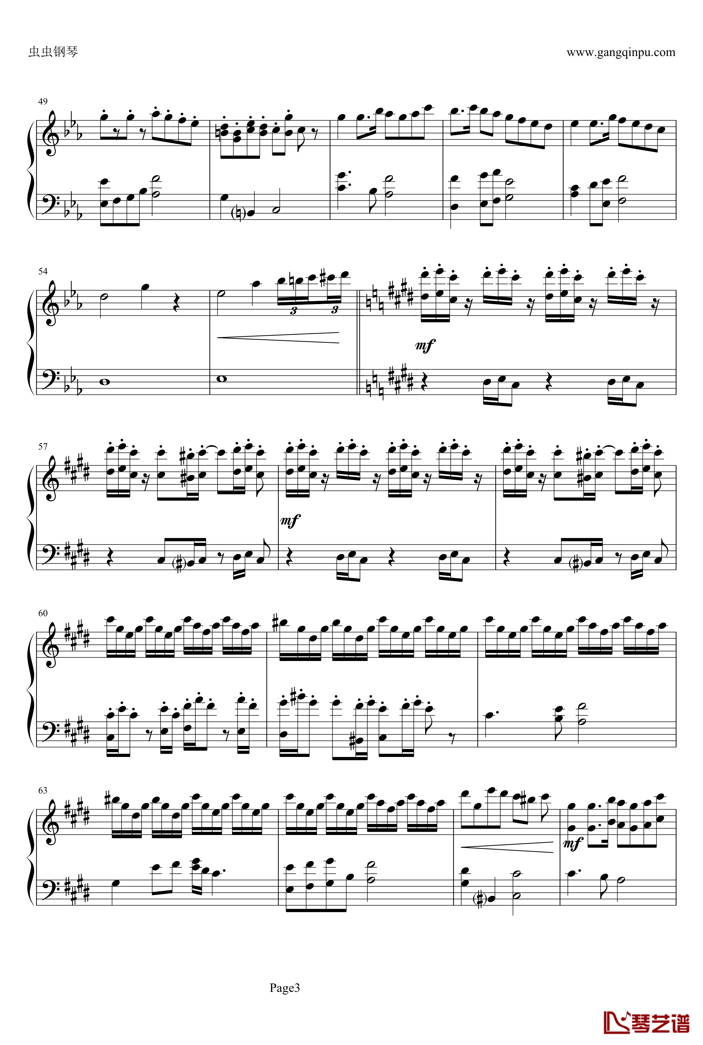 克罗地亚狂想曲弦乐钢琴谱-马克西姆-Maksim·Mrvica3