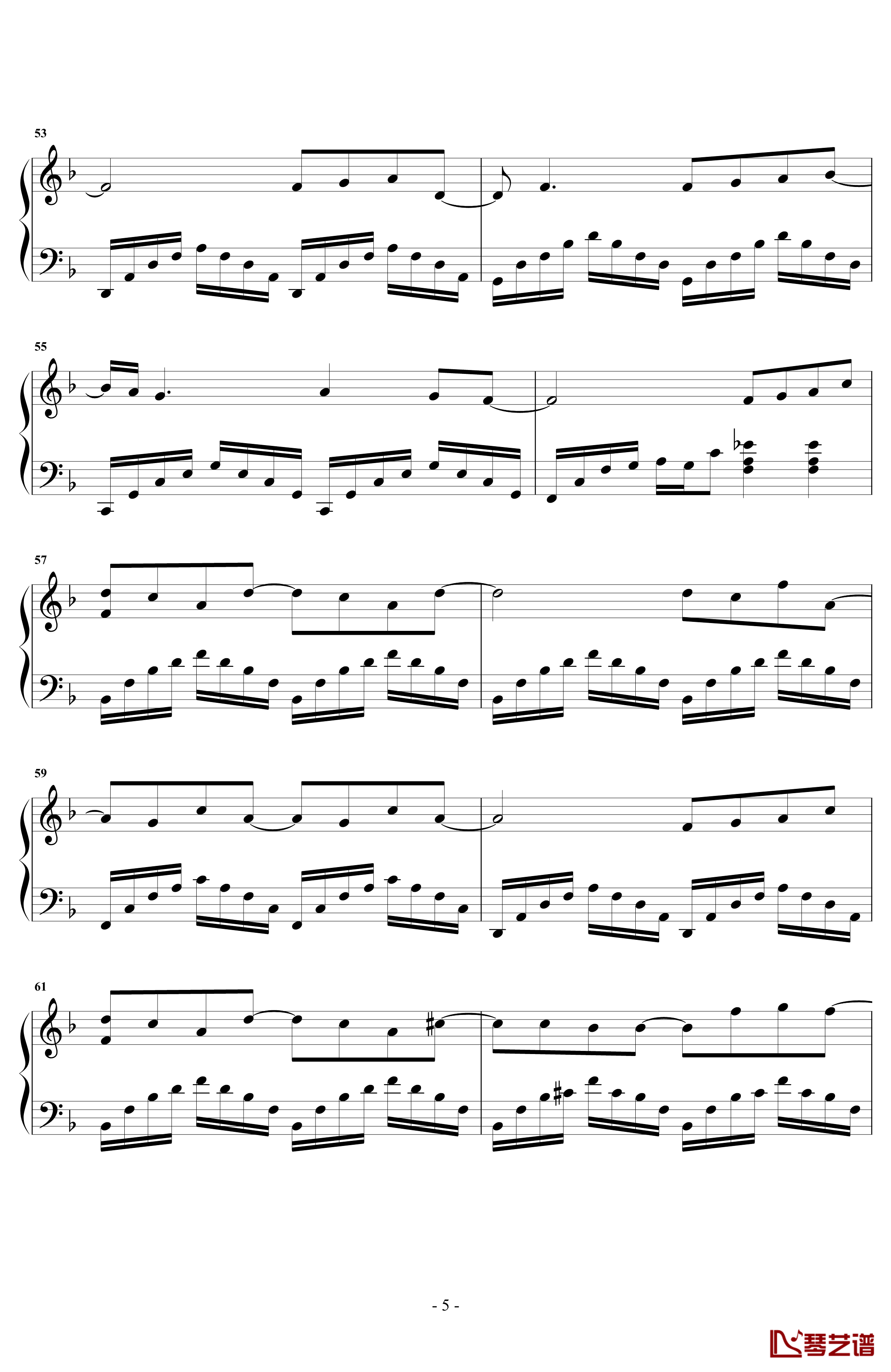 水星记钢琴谱-独奏-郭顶5