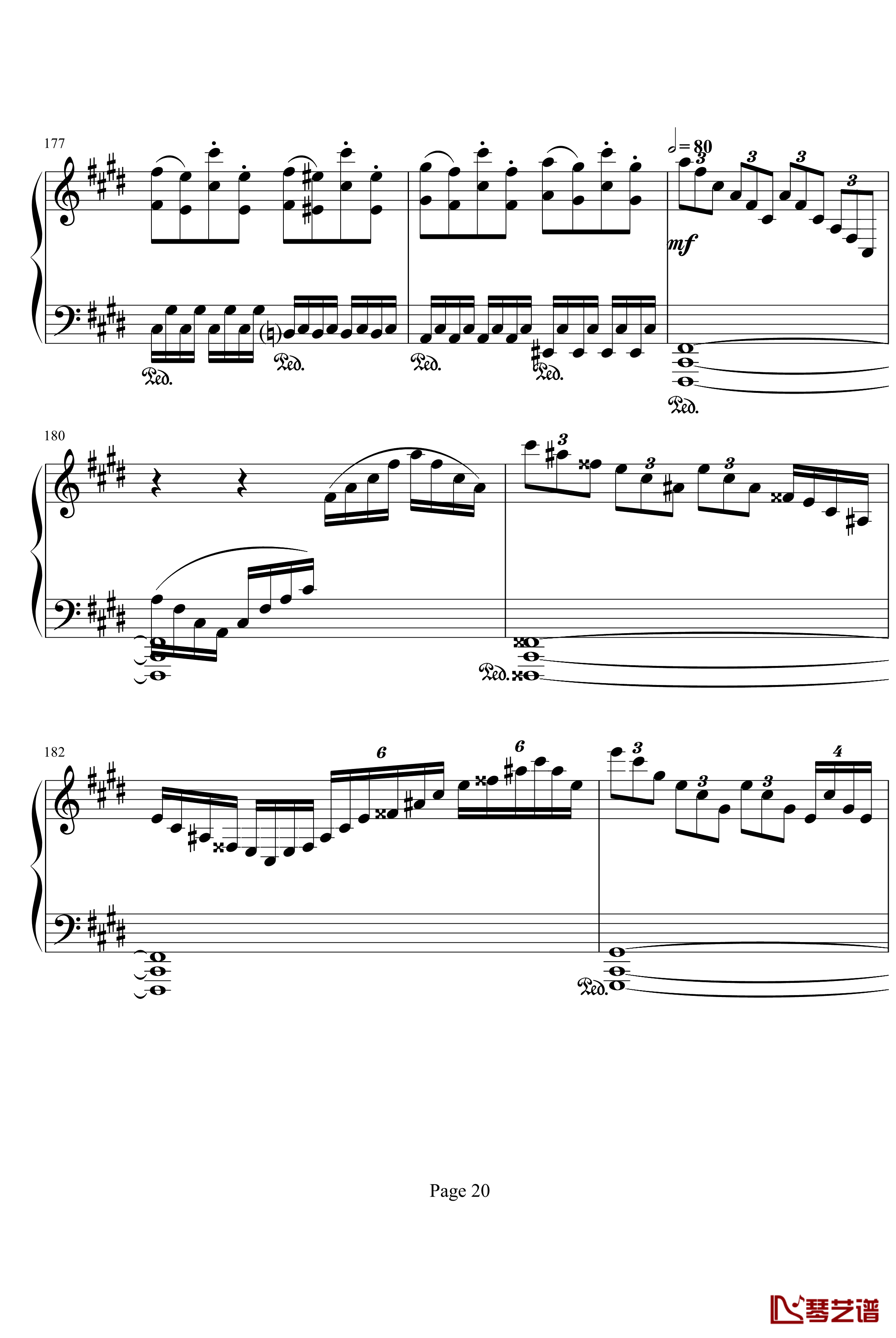 月光第三乐章钢琴谱-贝多芬20