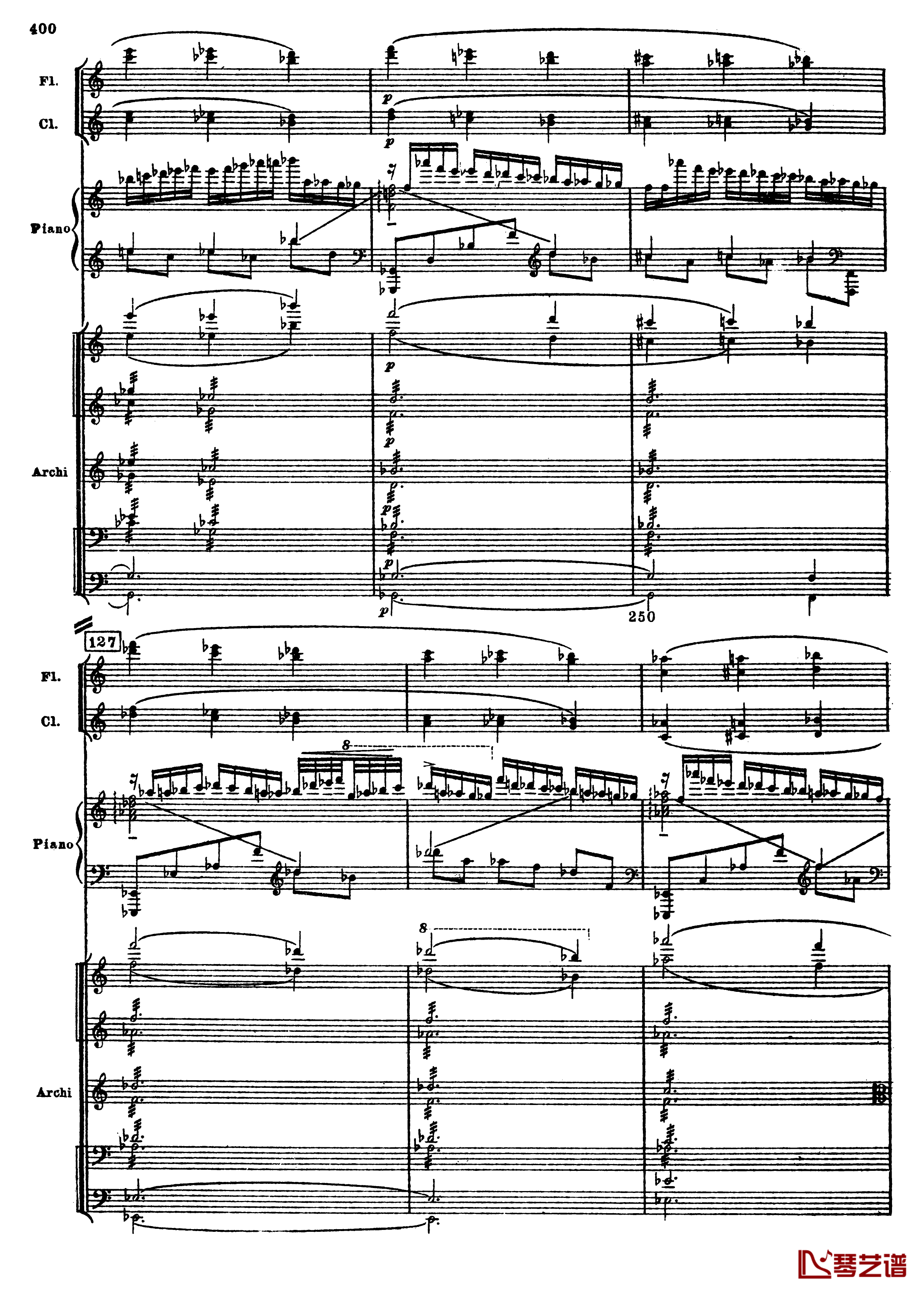 普罗科菲耶夫第三钢琴协奏曲钢琴谱-总谱-普罗科非耶夫132