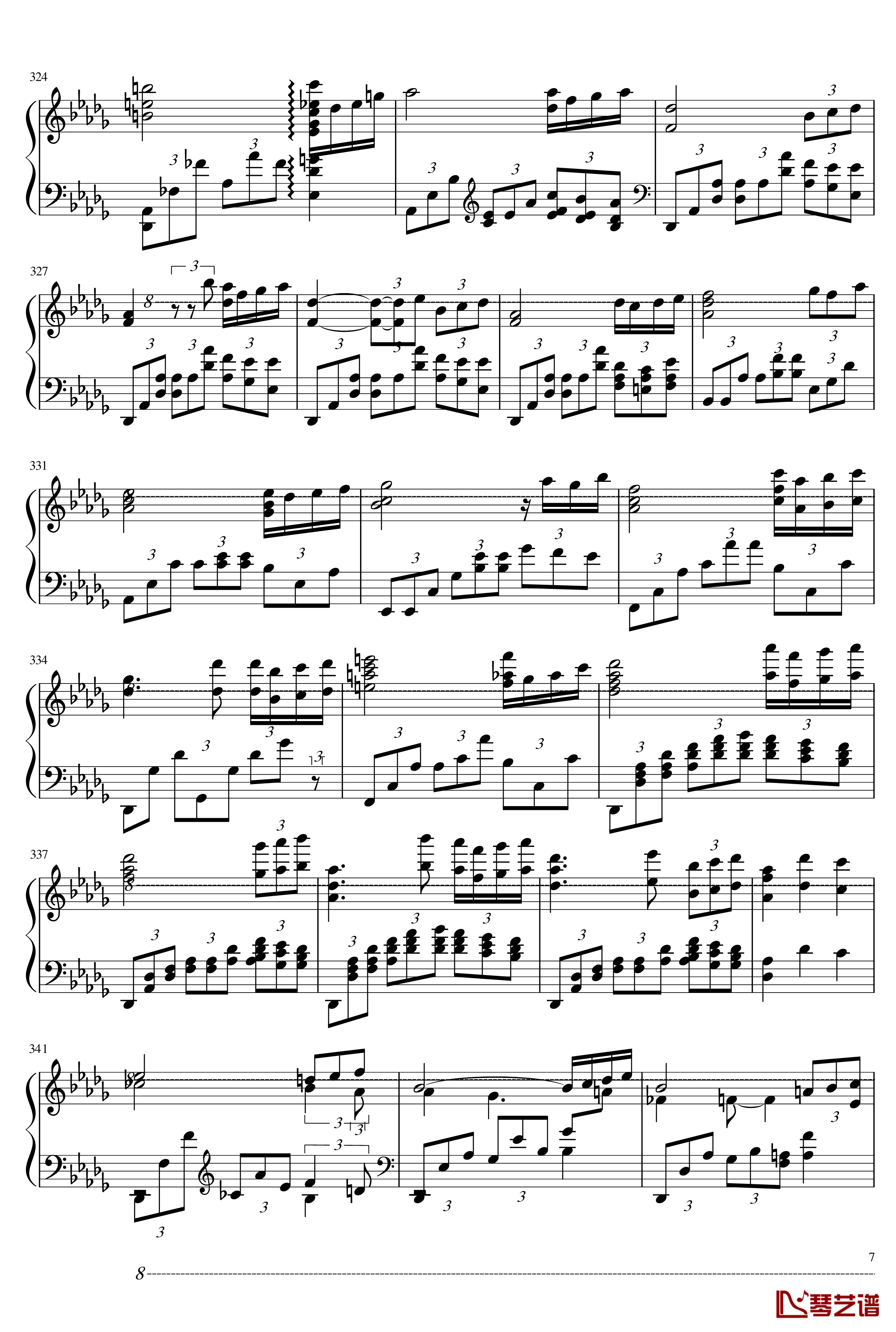 Rhapsody on a Theme of Paganini-马克西姆-Maksim·Mrvica-钢琴谱7