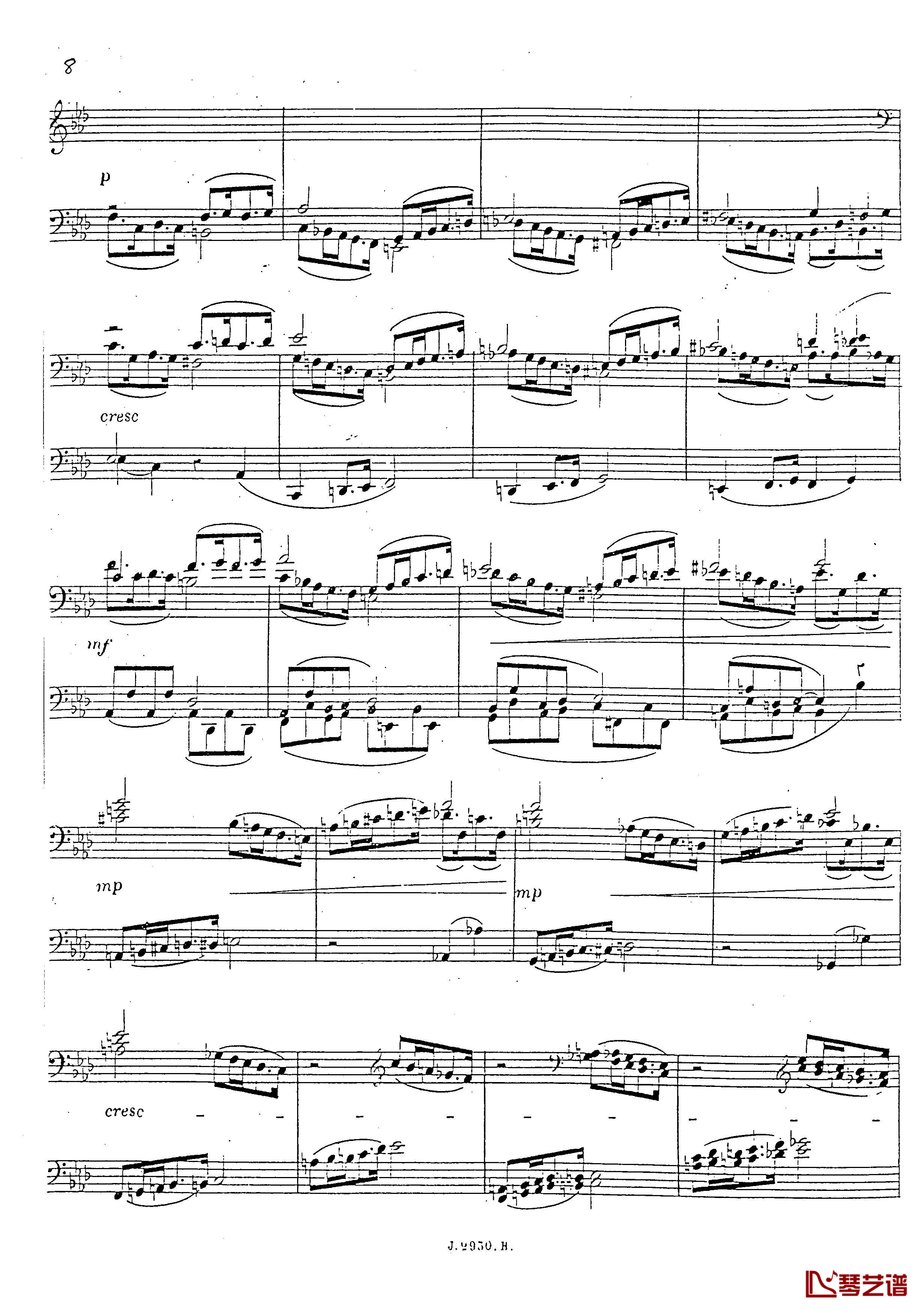 a小调第四钢琴奏鸣曲钢琴谱-安东 鲁宾斯坦- Op.1009