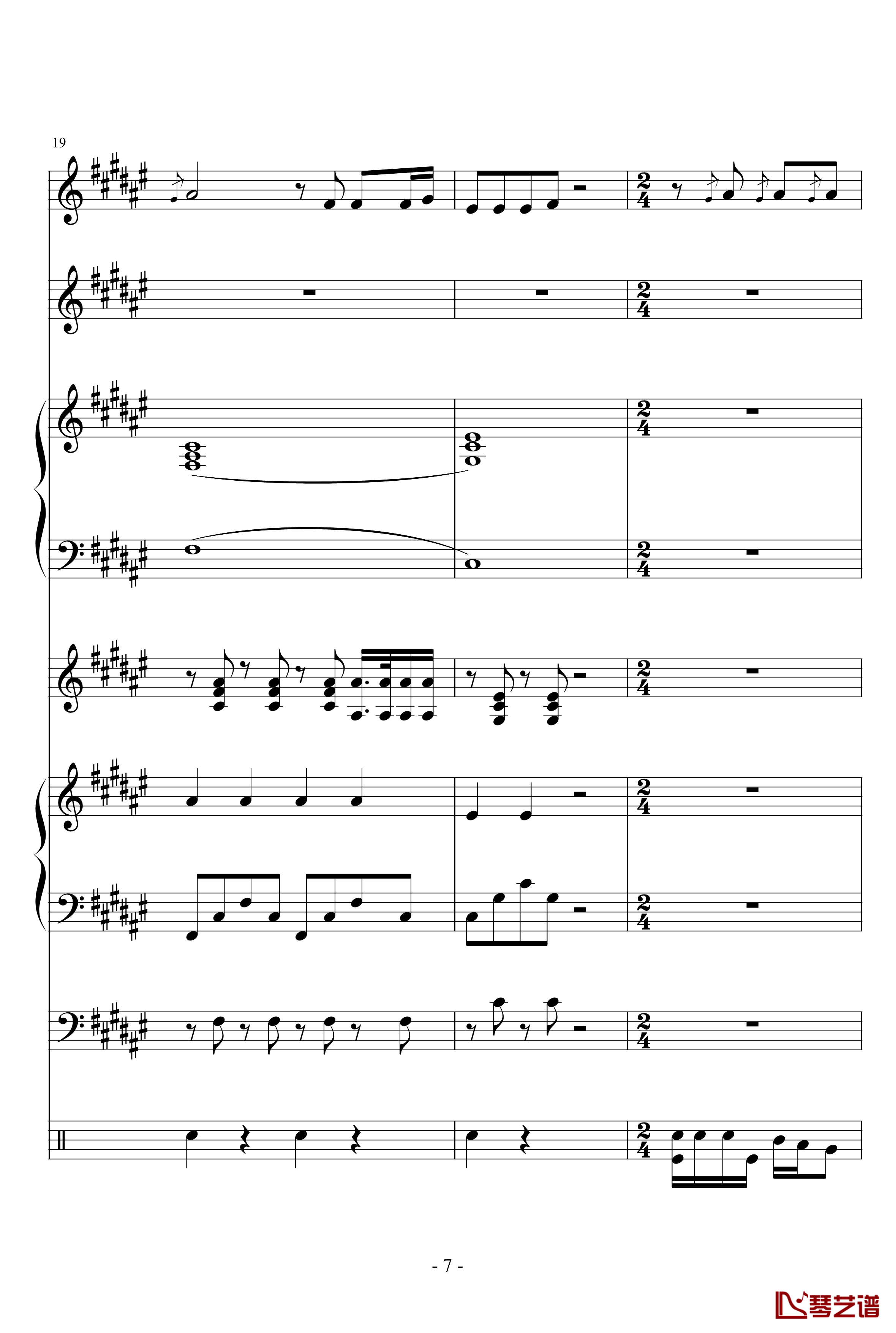 Faded钢琴谱-yiliang7