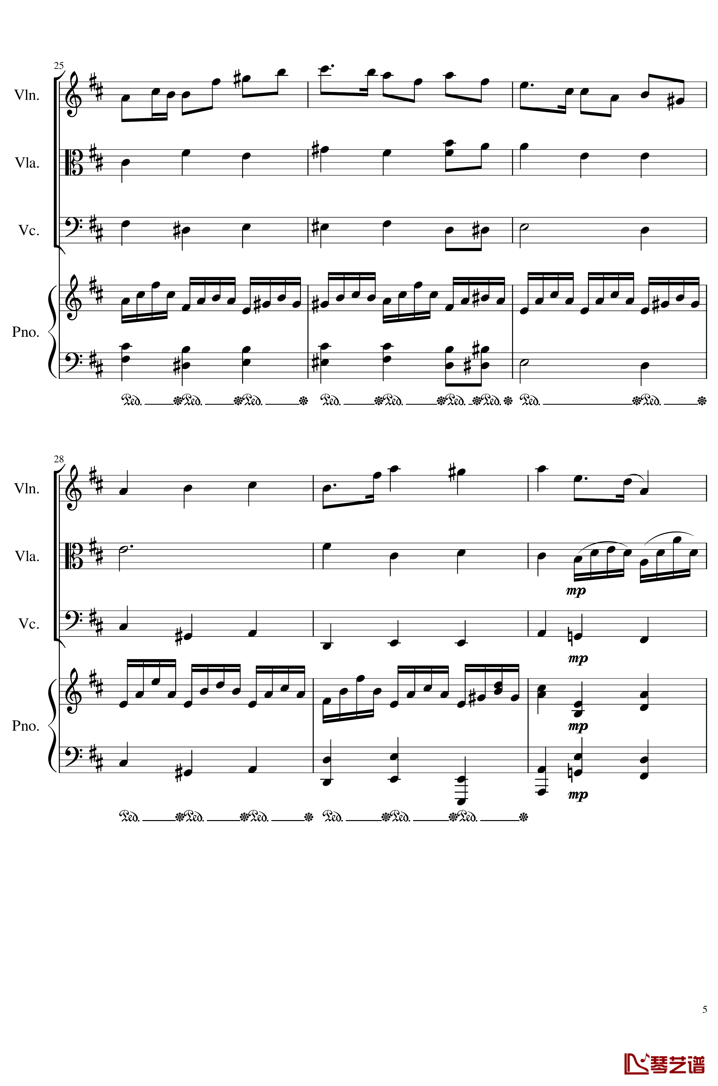 Autumn Song Op.111b钢琴谱-一个球5