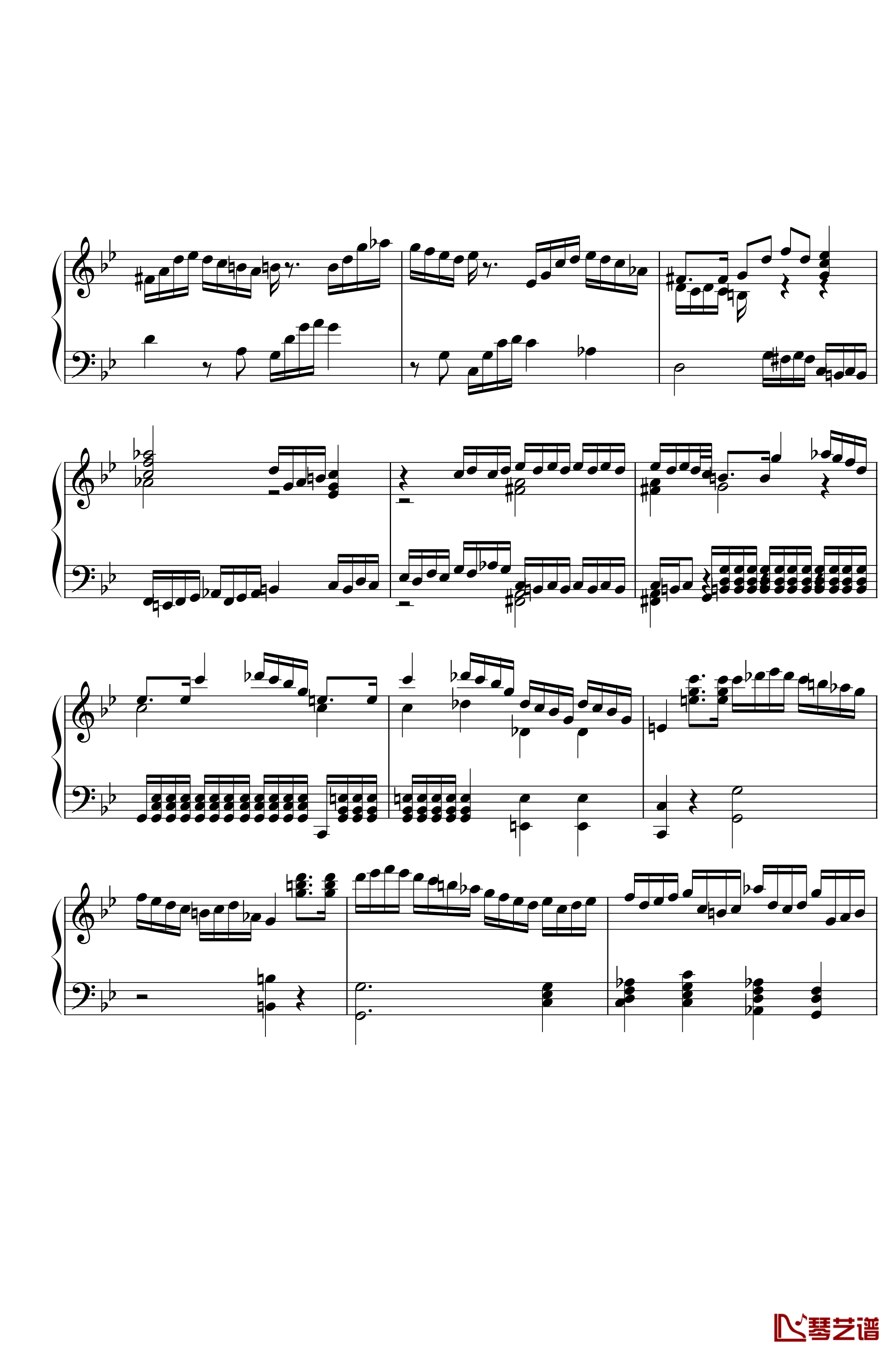 第三钢琴奏鸣曲第一乐章钢琴谱-nzh19342