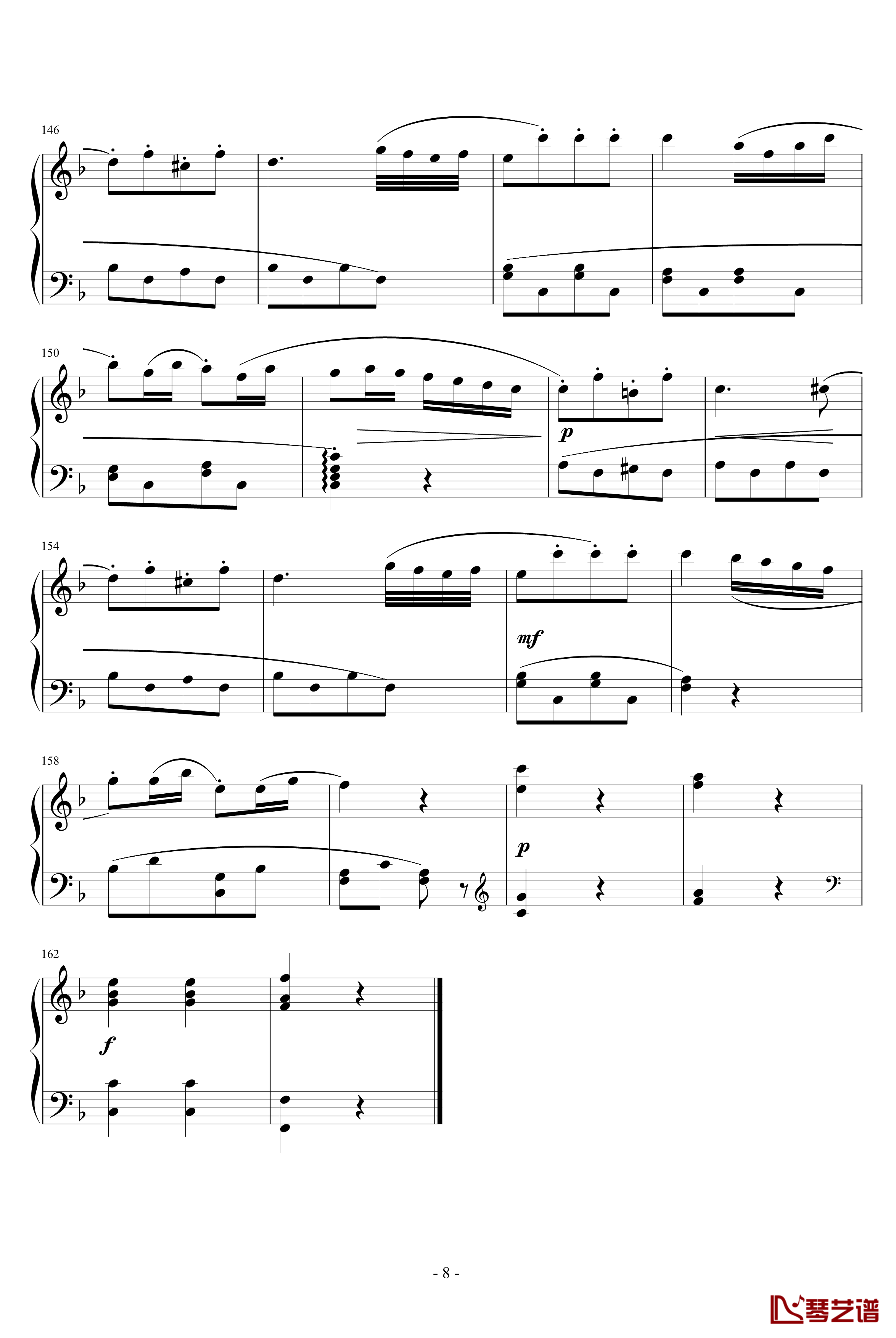 F大调小奏鸣曲-贝多芬-beethoven8