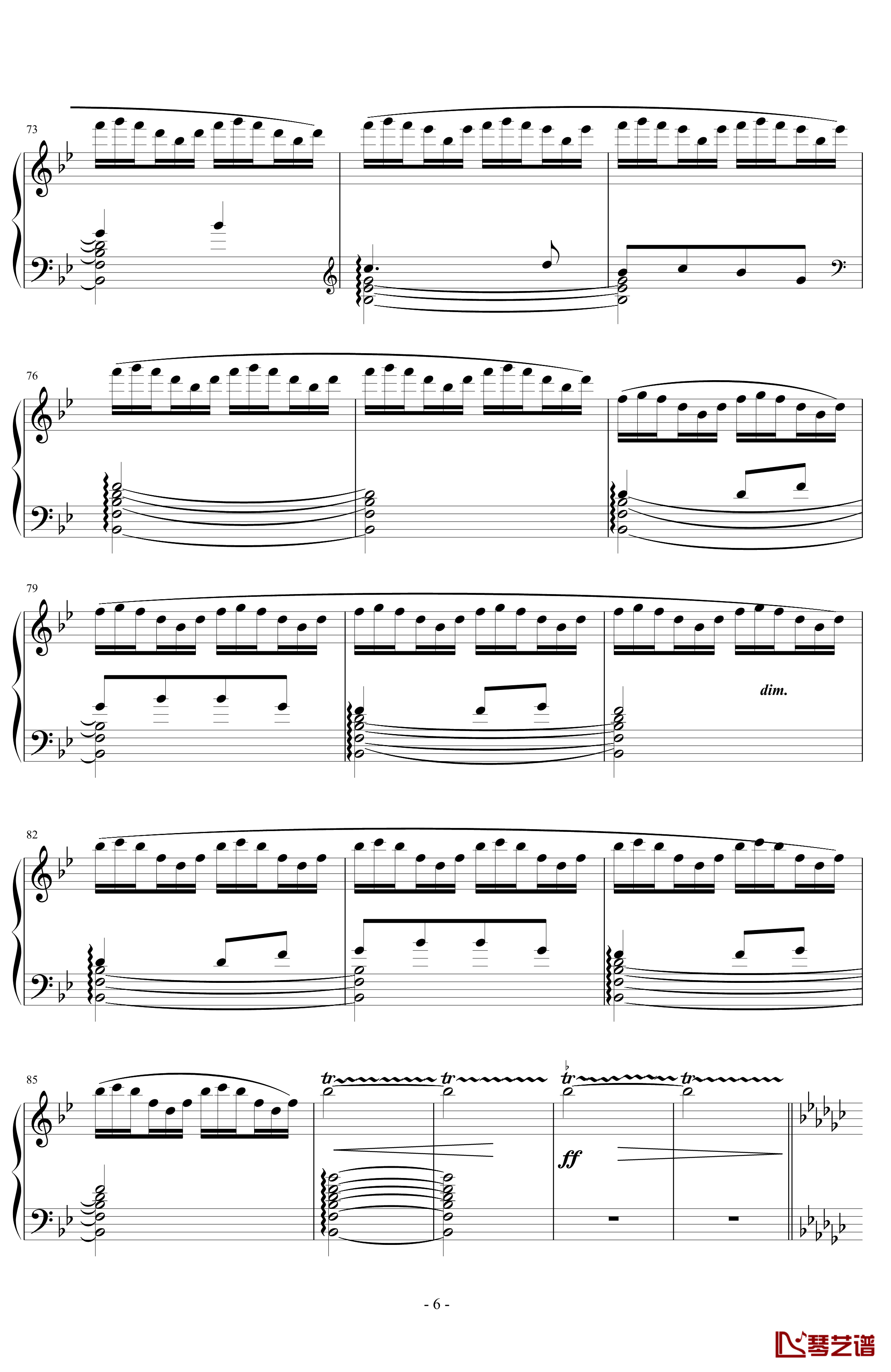 《练习曲Op.25 No.3》钢琴谱-阿连斯基-希望能为大家带来惊喜6