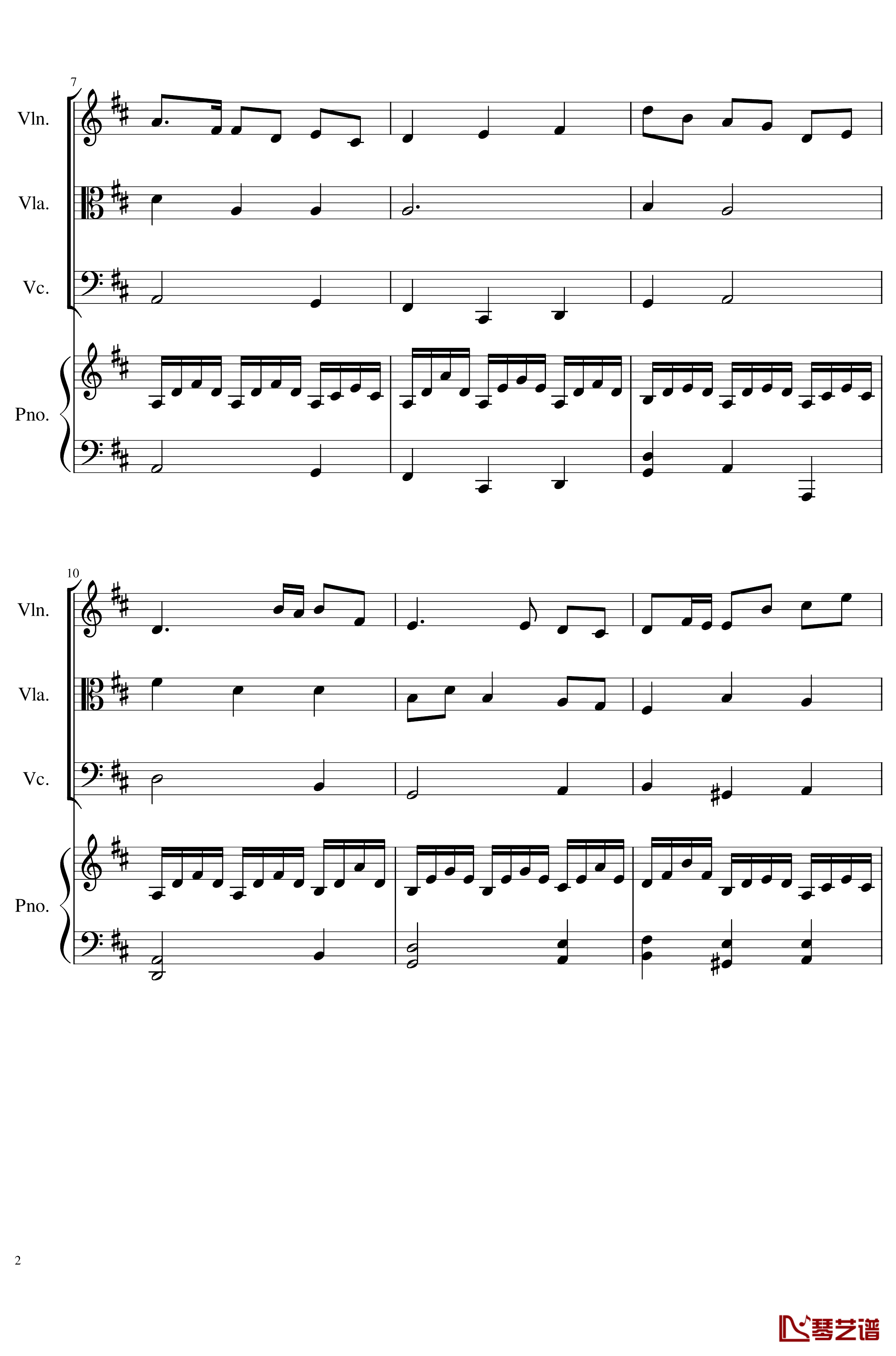 Autumn Song Op.111b钢琴谱-一个球2