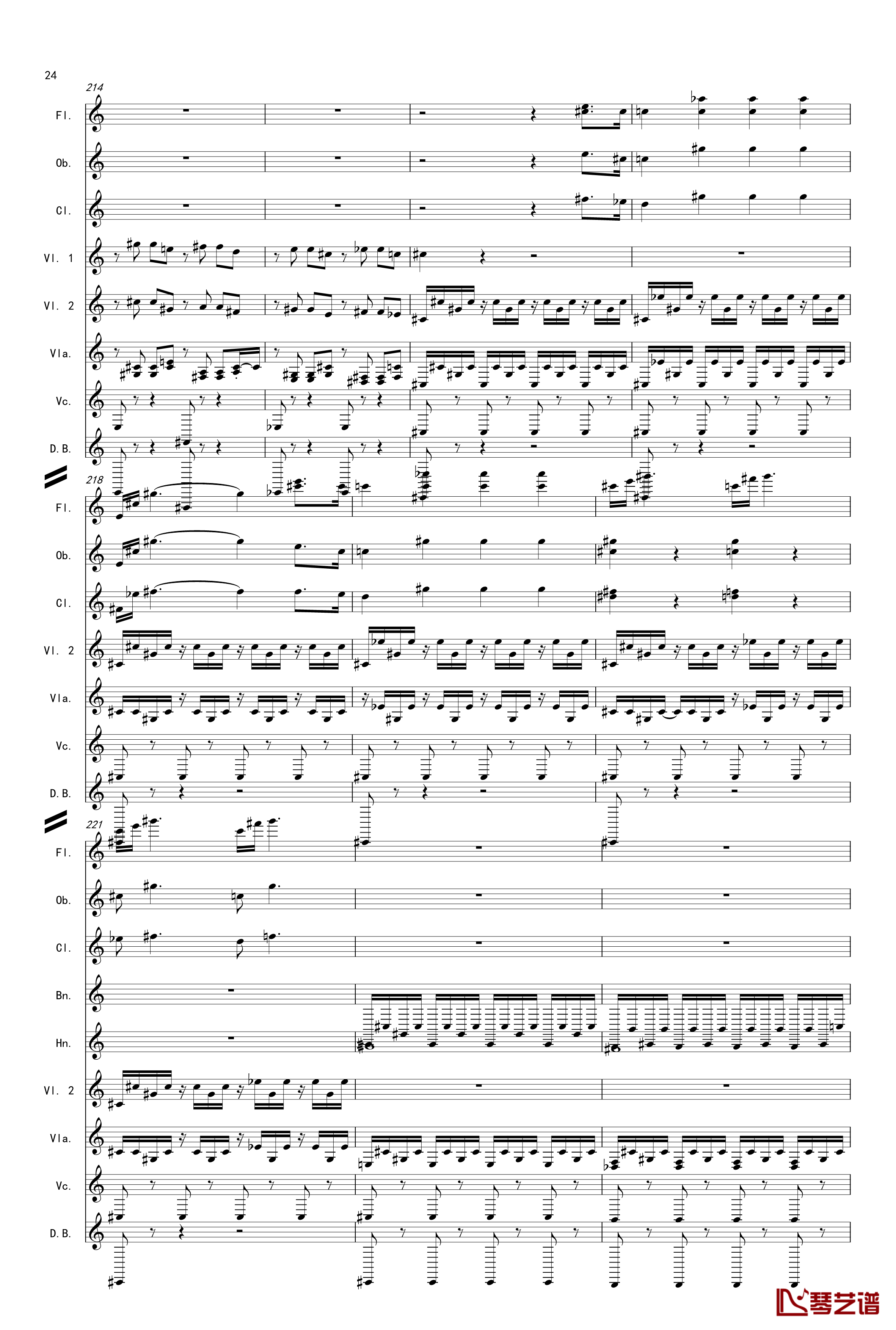 奏鸣曲之交响第14首Ⅲ钢琴谱-贝多芬-beethoven24