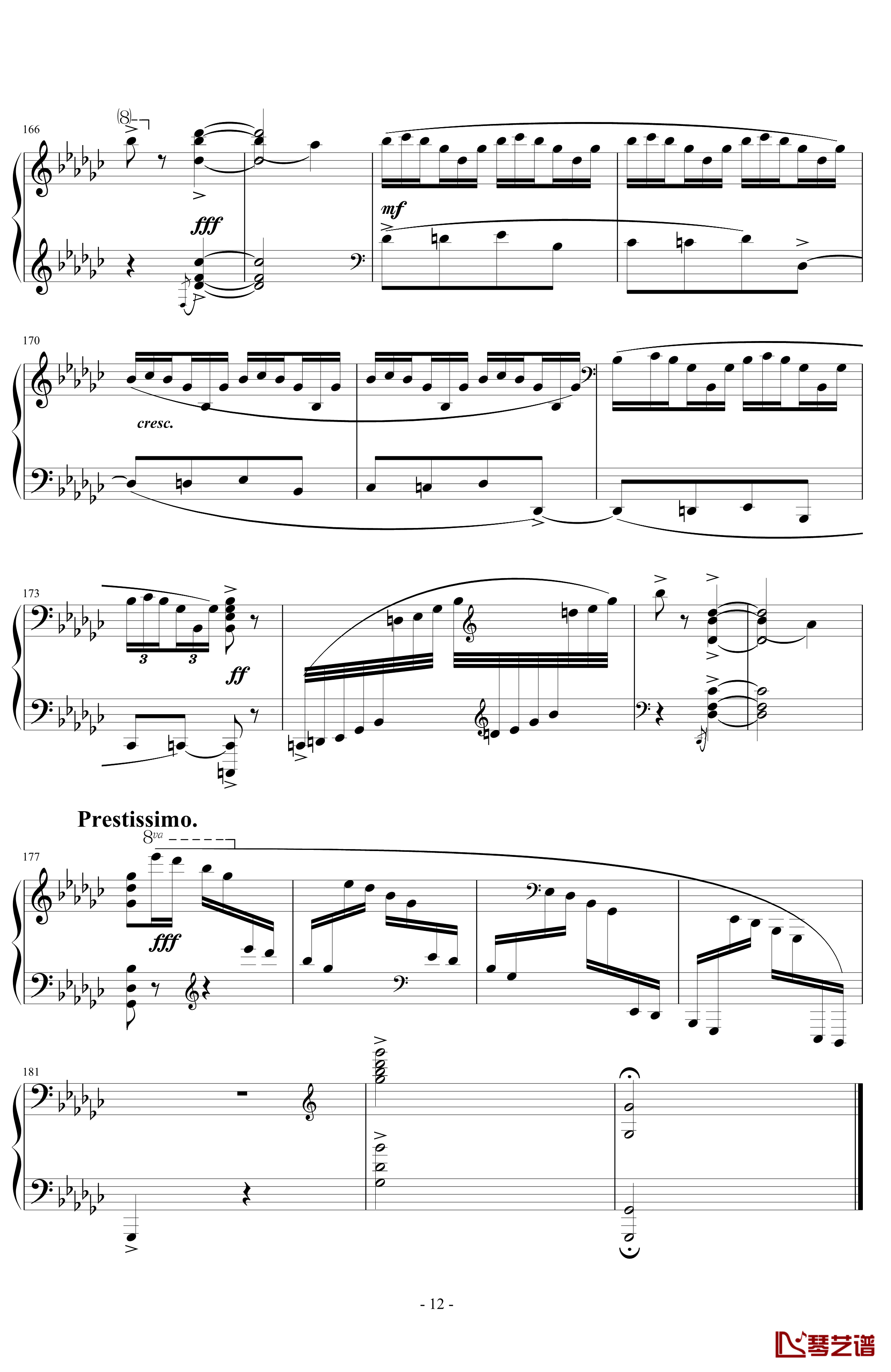 《练习曲Op.25 No.3》钢琴谱-阿连斯基-希望能为大家带来惊喜12