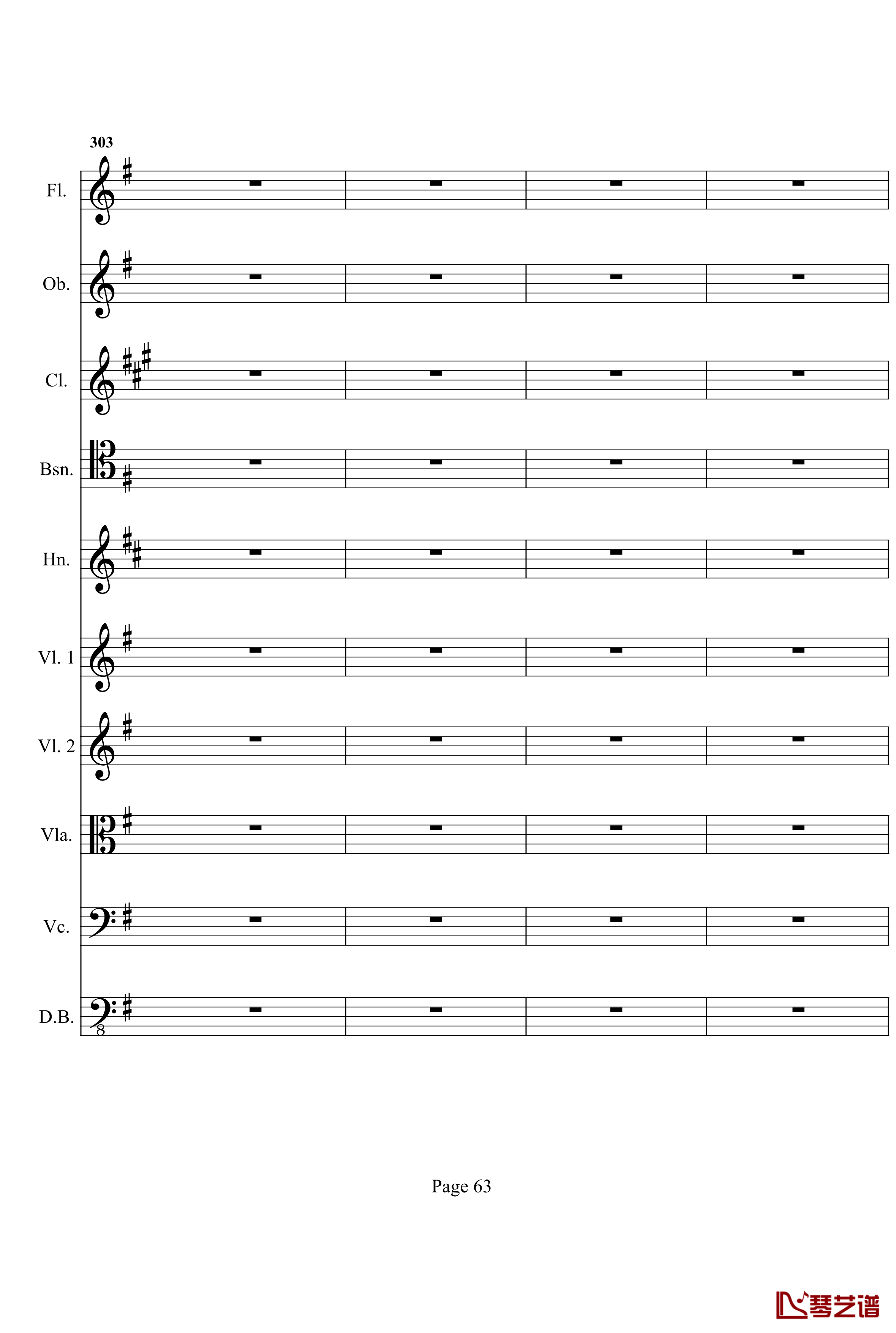 奏鸣曲之交响钢琴谱- 第十首-Ⅰ-贝多芬-beethoven63