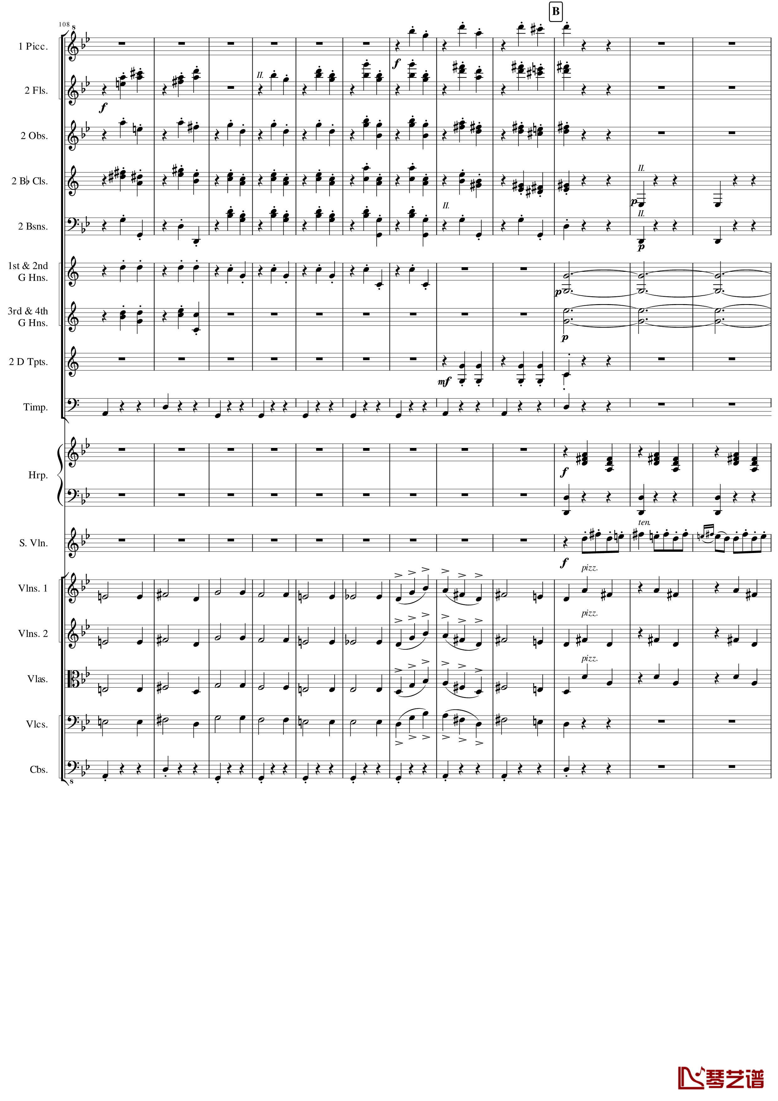 Danse Macabre Op.40钢琴谱-圣桑10