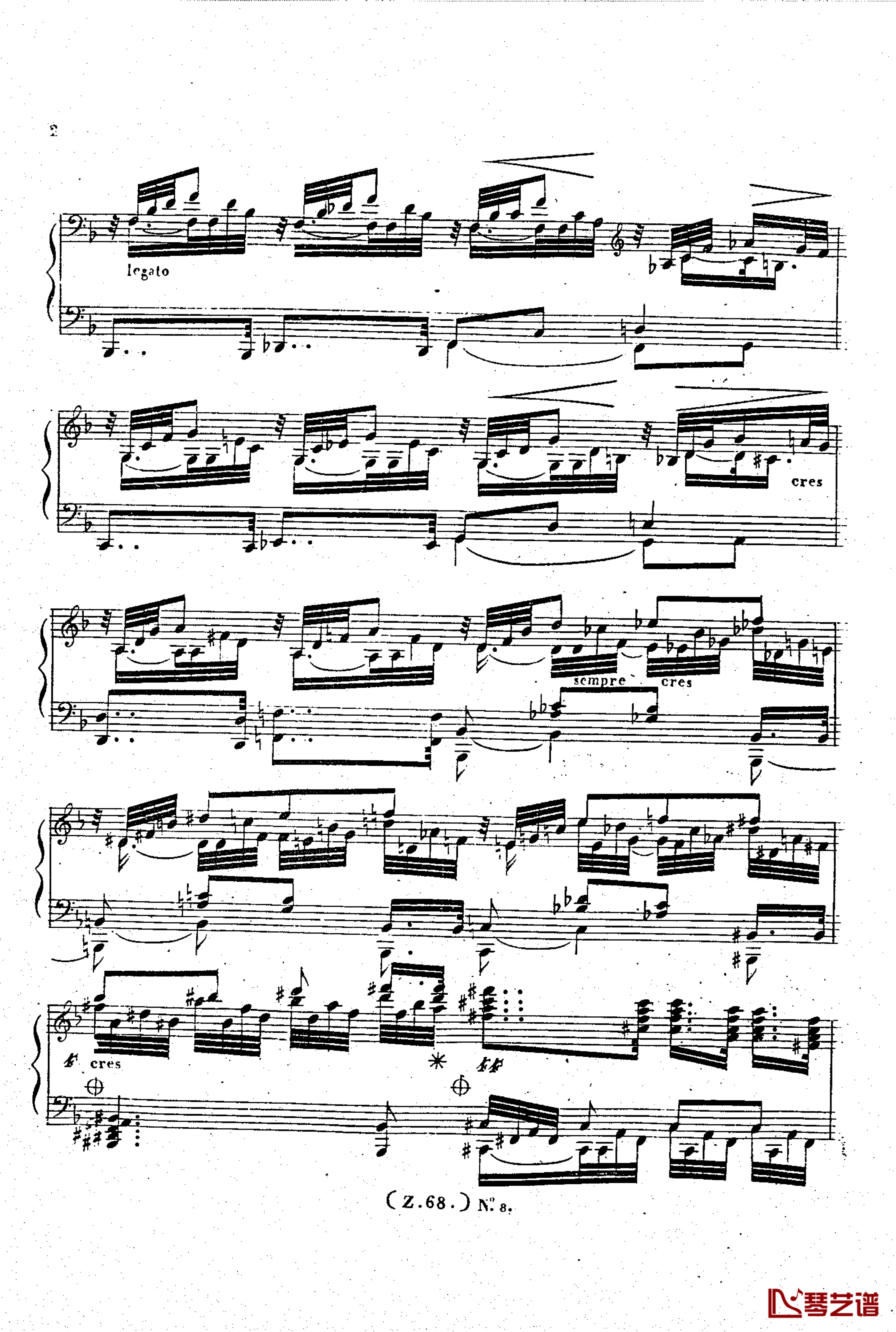  d小调第六钢琴奏鸣曲 Op.124钢琴谱-车尔尼-Czerny3