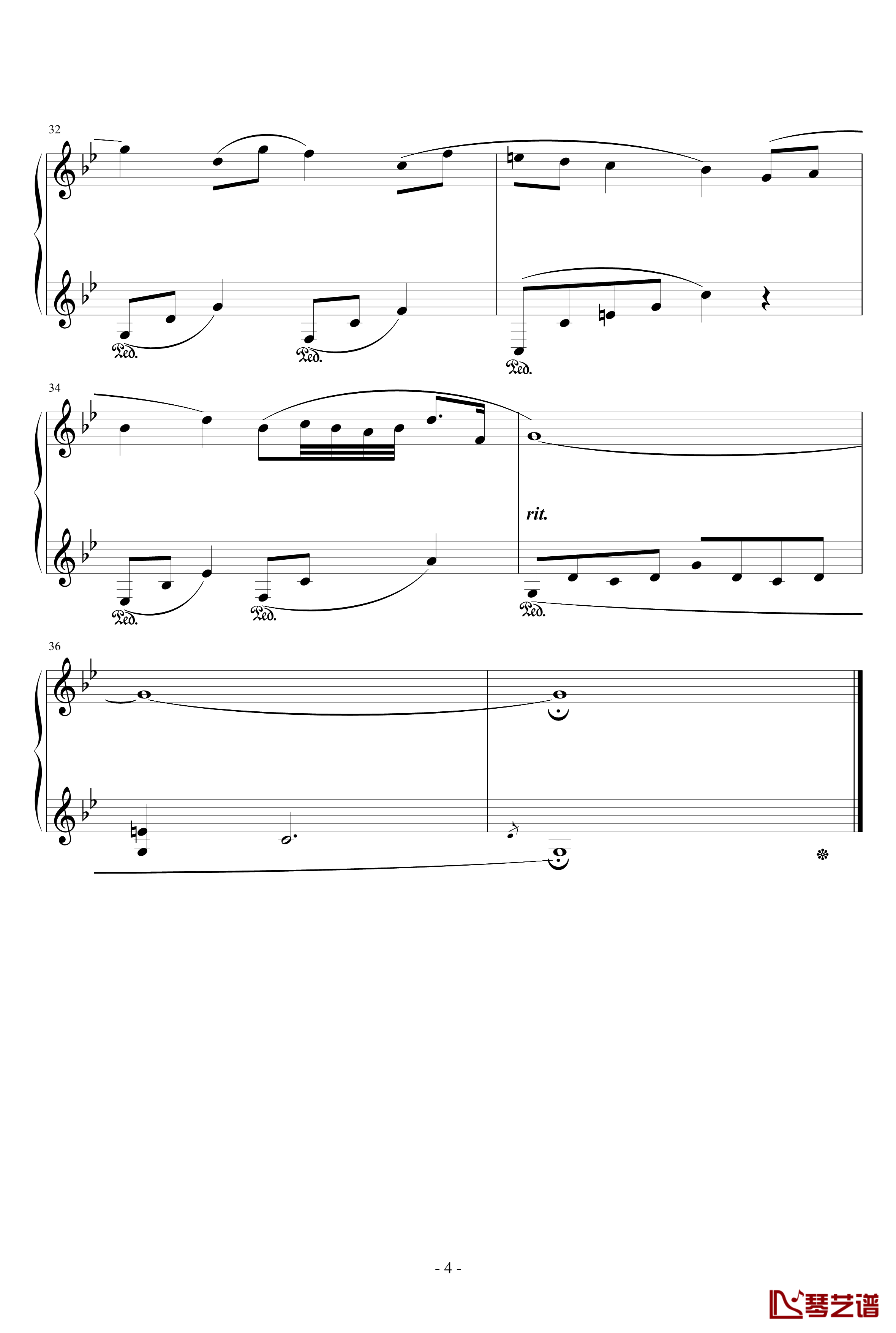 早春钢琴谱-天籁传声4
