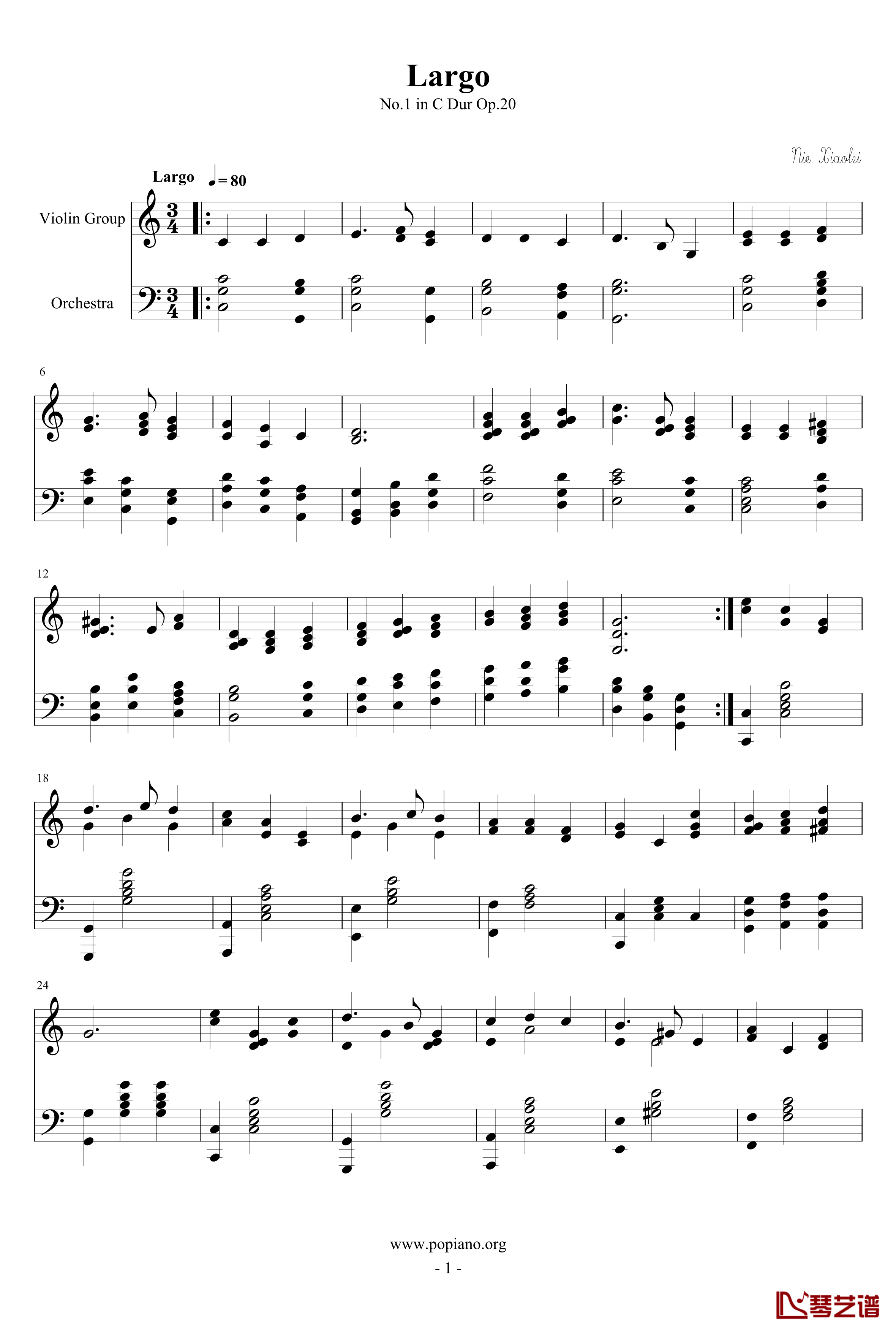 庄严的行板钢琴谱-nzh19341
