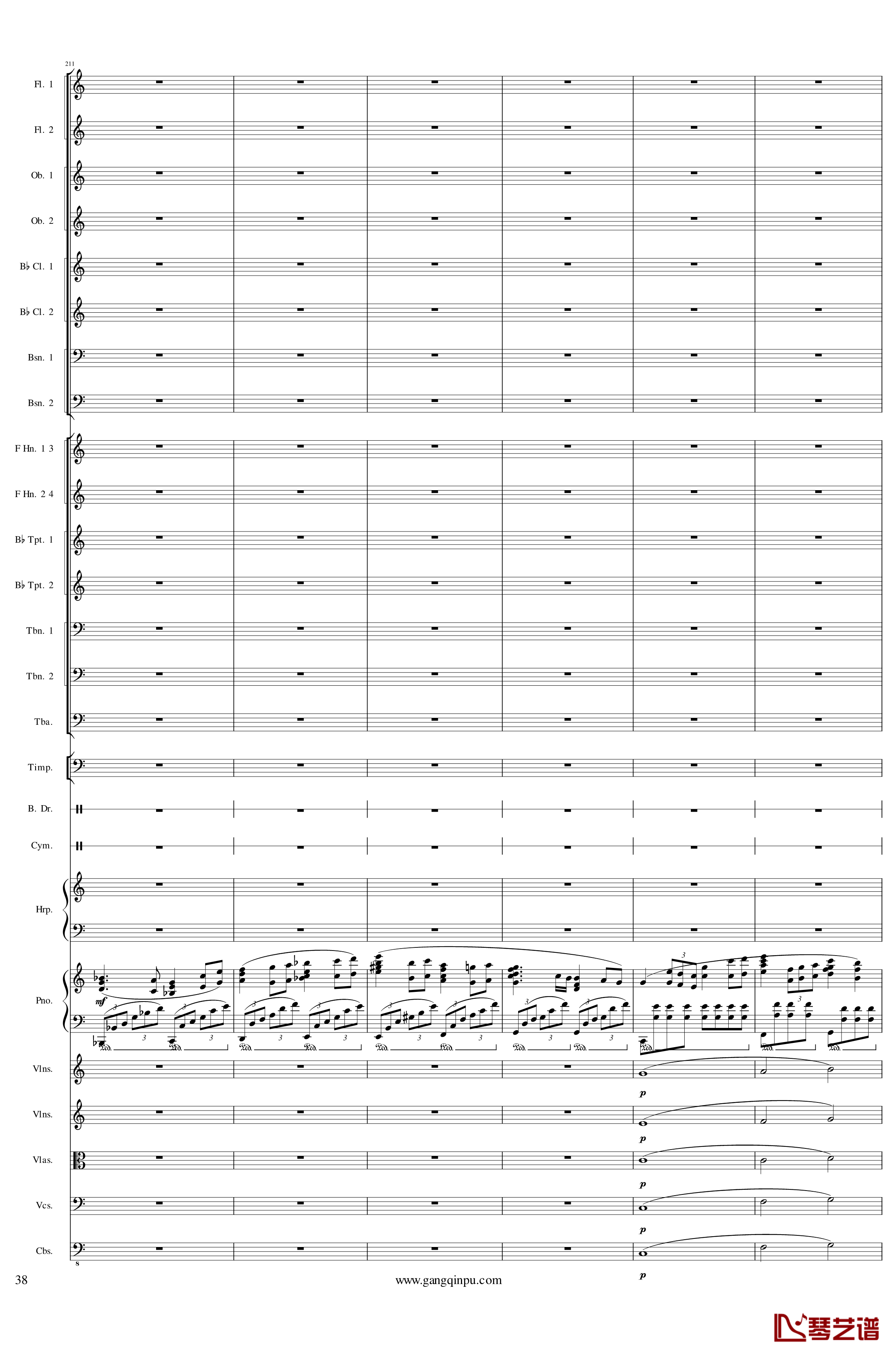 Piano Concerto No.6 in sharp F Minor Op.57 III钢琴谱-一个球38