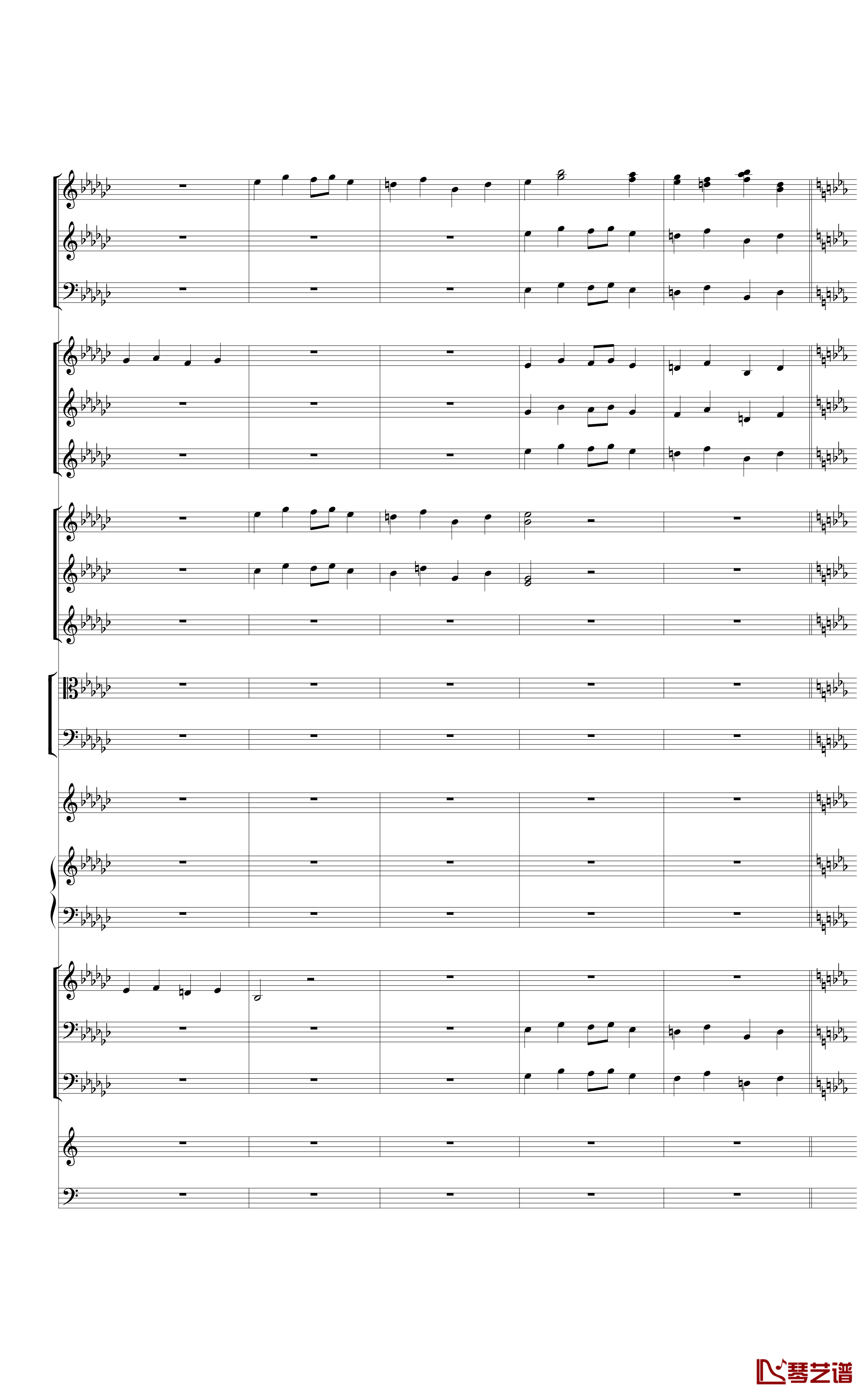 Piano Concerto No.3 in E Flat minor,I钢琴谱-热情而辉煌19
