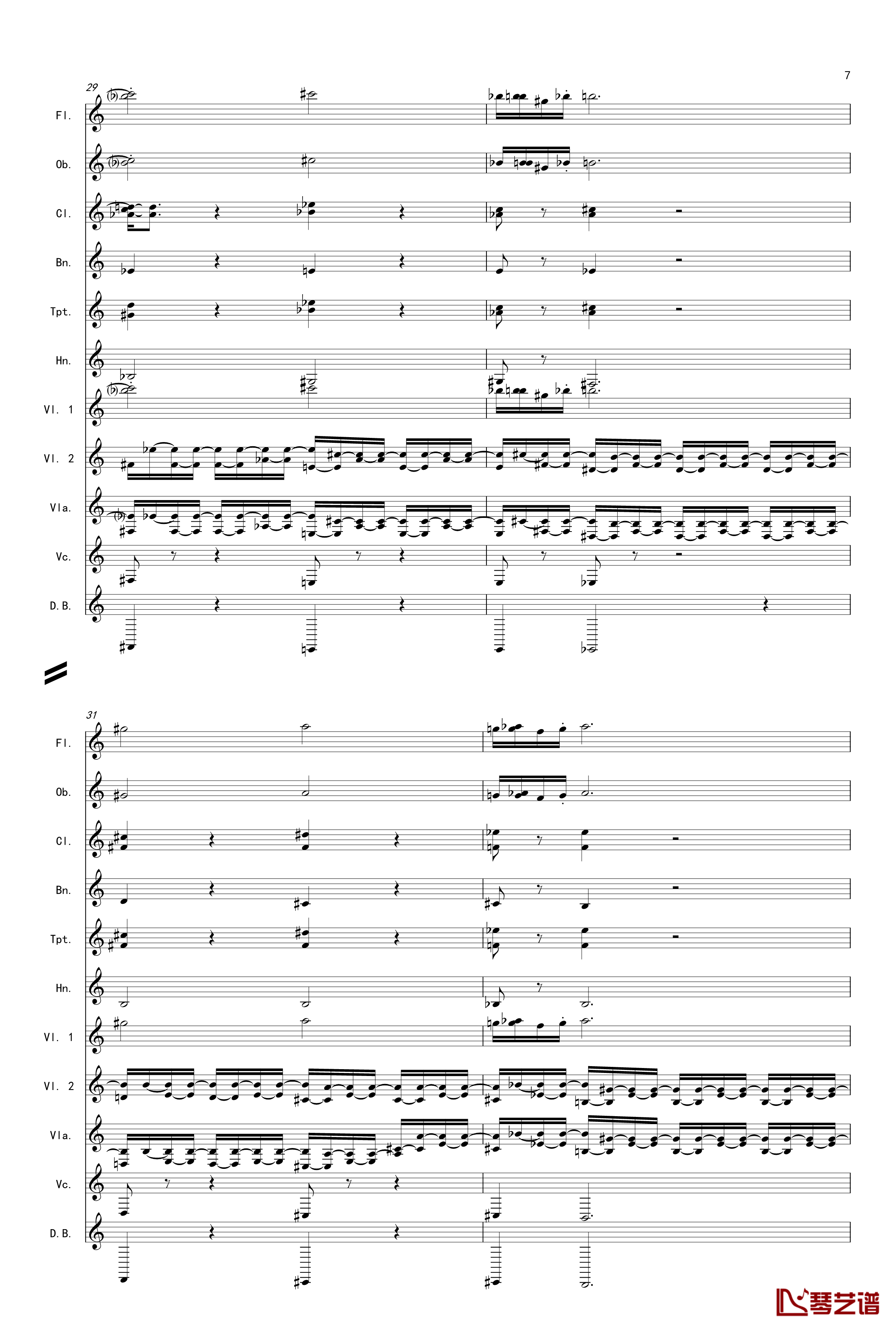 奏鸣曲之交响第14首Ⅲ钢琴谱-贝多芬-beethoven7