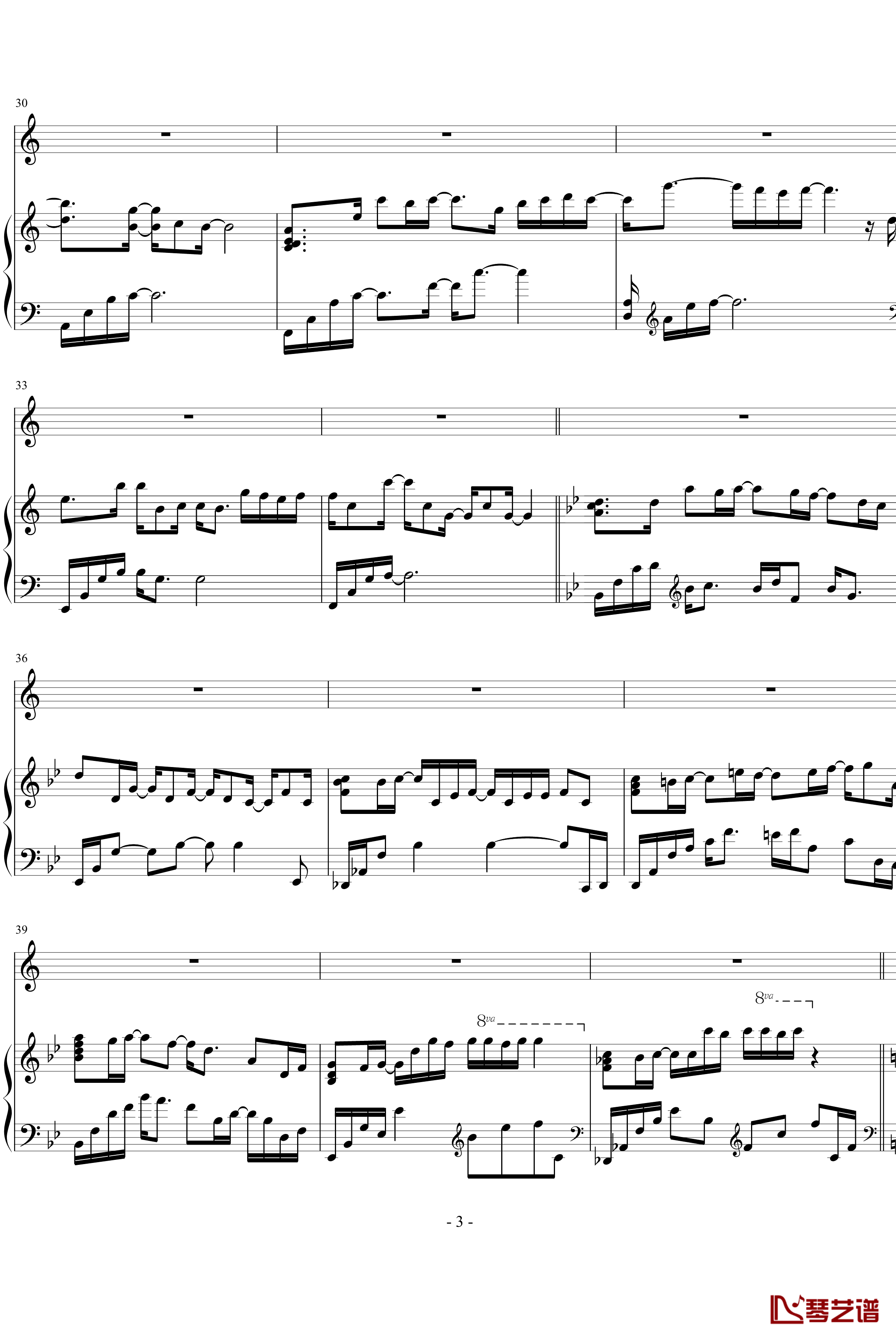 Because I love you钢琴谱-Yiruma3