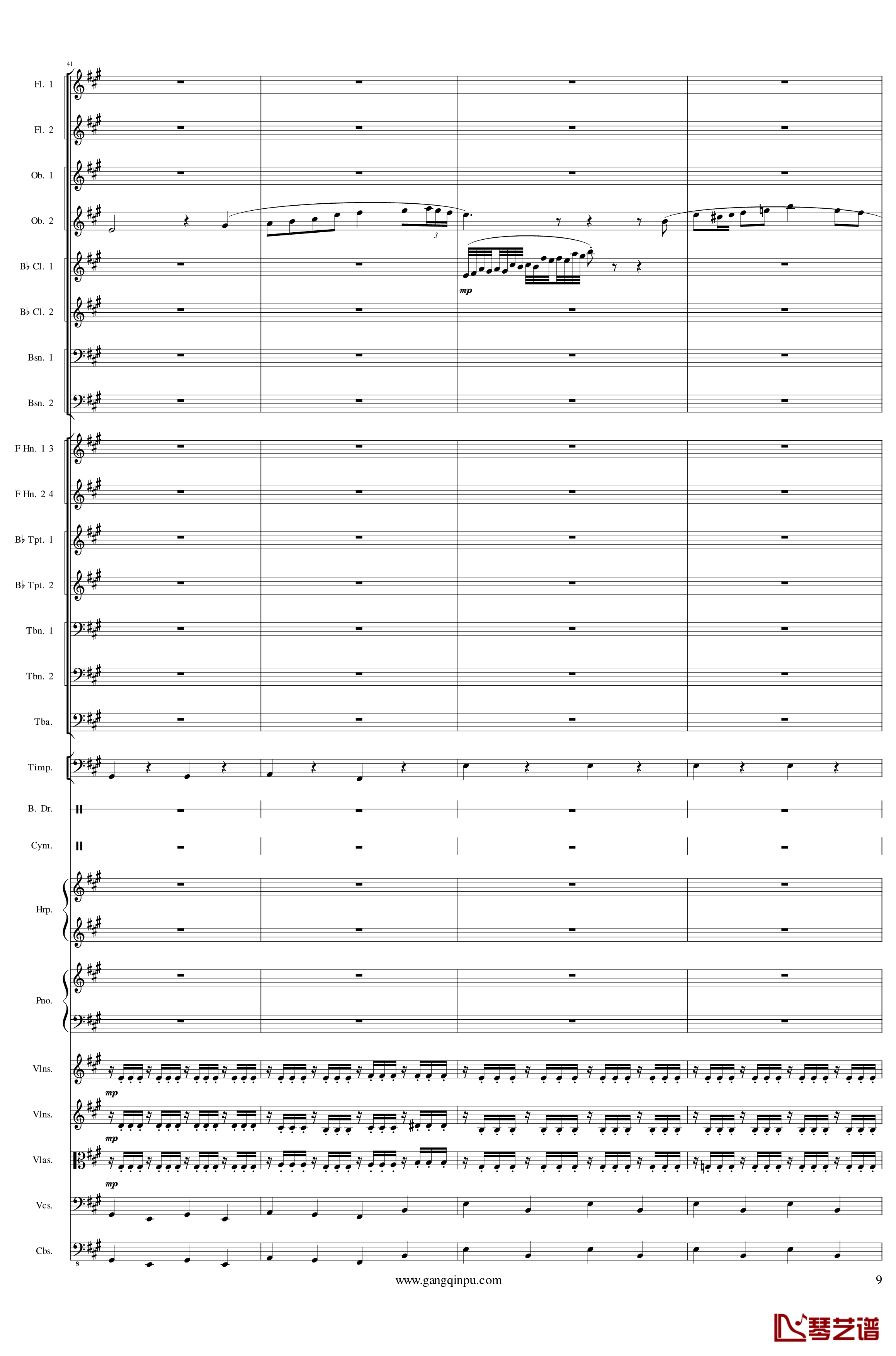 Piano Concerto No.6 in sharp F Minor Op.57 III钢琴谱-一个球9